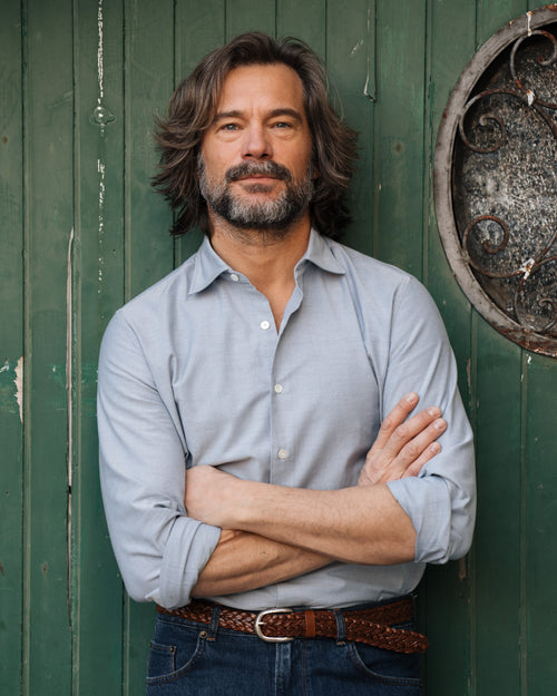 Velasca Casual Shirt In Oxford Cotton Made With Love In Italy Velasca casual shirt in oxford cotton made with love in italy