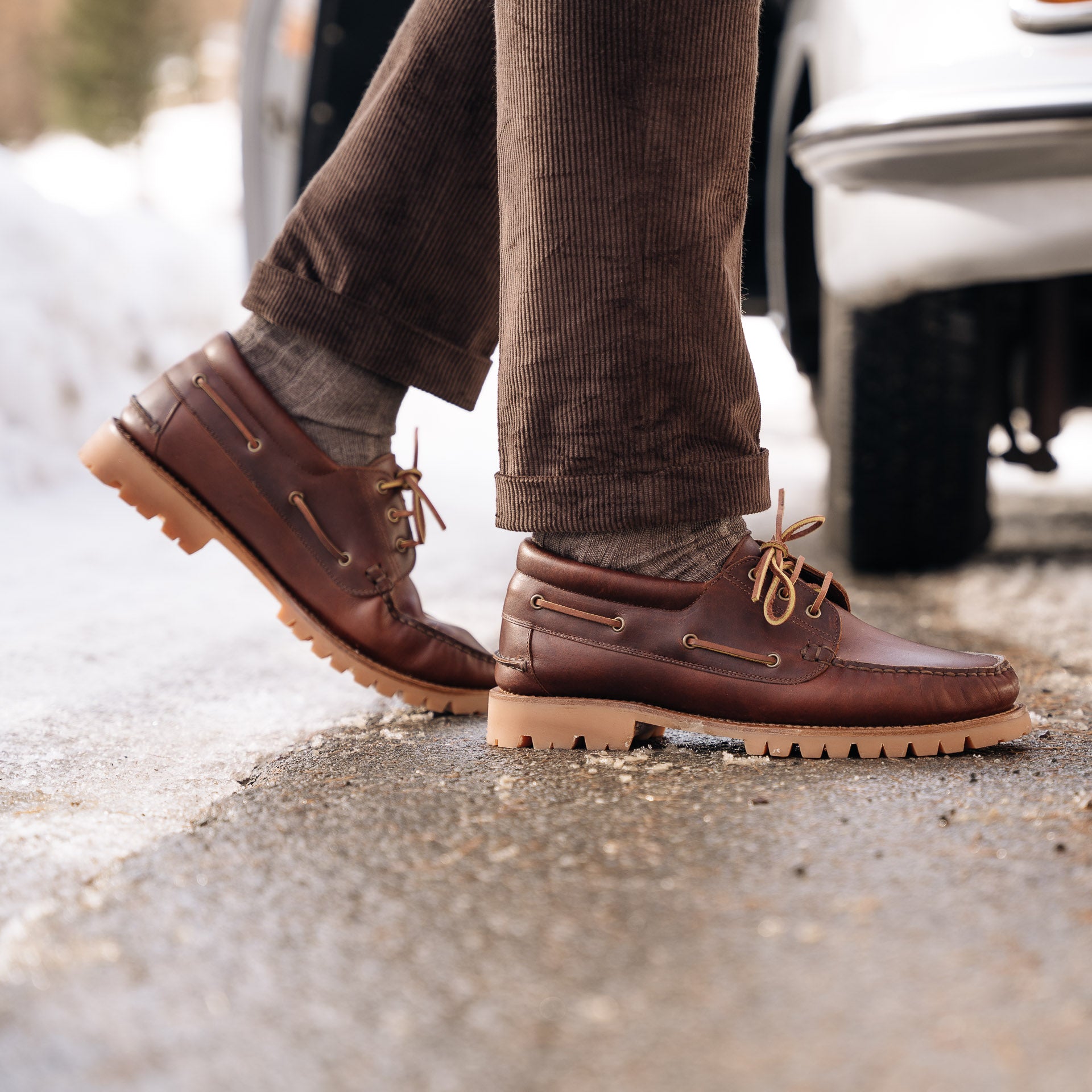 Styling Lug Sole Boat Shoes for Different Weather