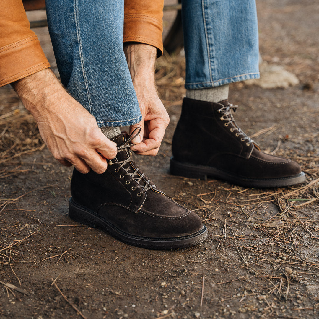 Velasca  Handcrafted boat shoes in canvas and suede leather