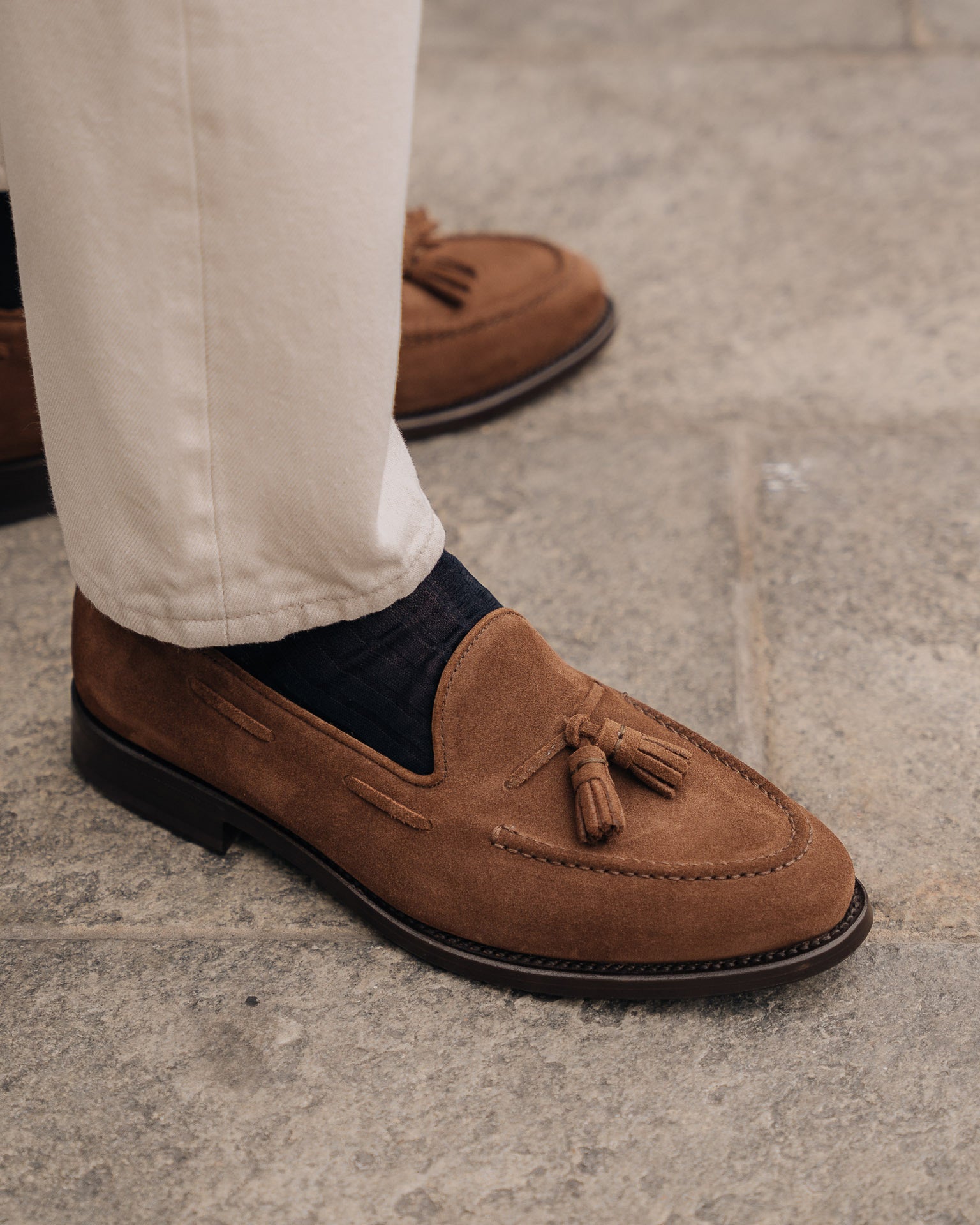 Men's suede leather Loafers with Tassels | Velasca Men's suede leather Loafers with Tassels | Velasca