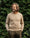 Our Beige melange super 100’s superfine wool Crecchio crewneck sweater - Picture 1 - Velasca