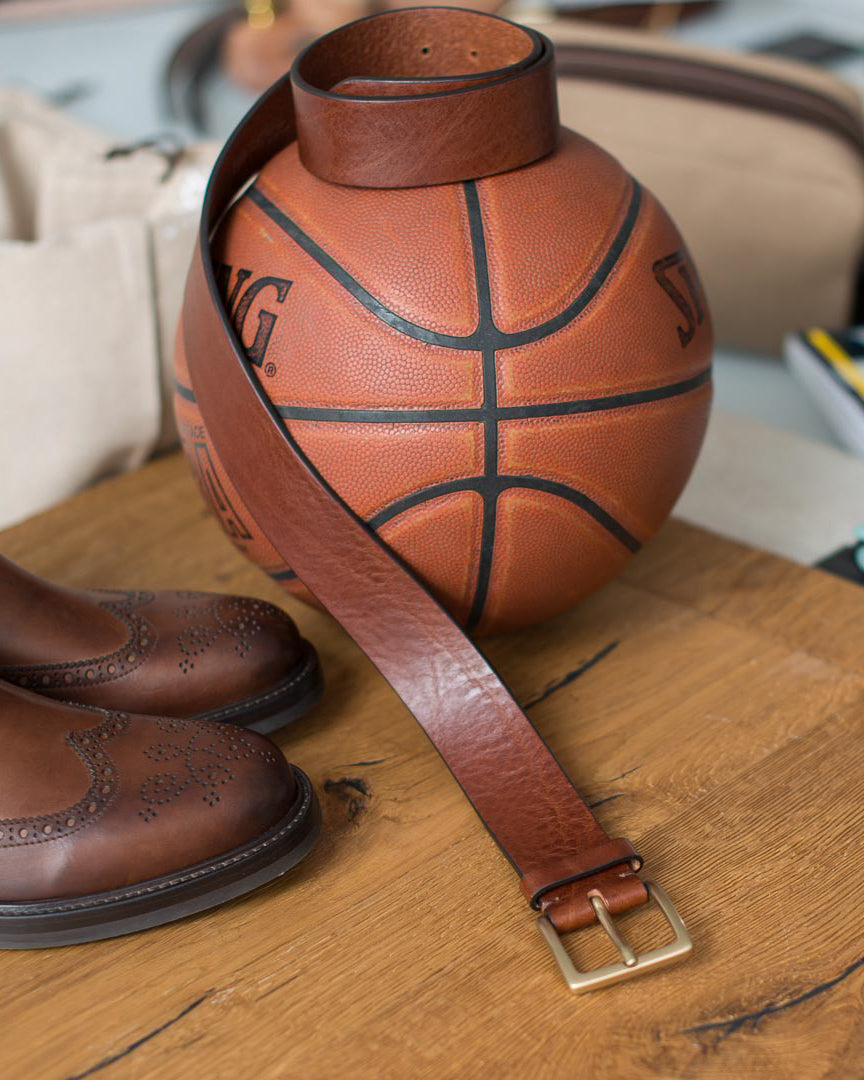 Curdè | Men's handmade leather belt, sporty | Velasca