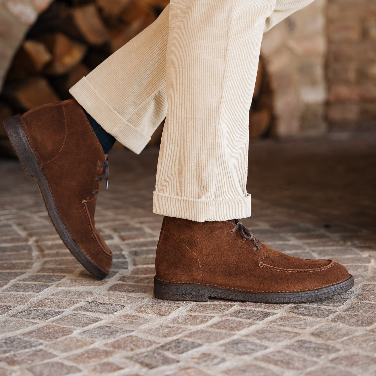 Imac Mens Brown Suede Leather Desert Chukka Boots Made In Italy Size 44 10.5‎ IMAC Made in Italy Lace-Up Boots (For Men) - Save 56% main image 2
