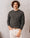 Our Dark gray melange 100% merino wool Follina crewneck sweater - Picture 1 - Velasca
