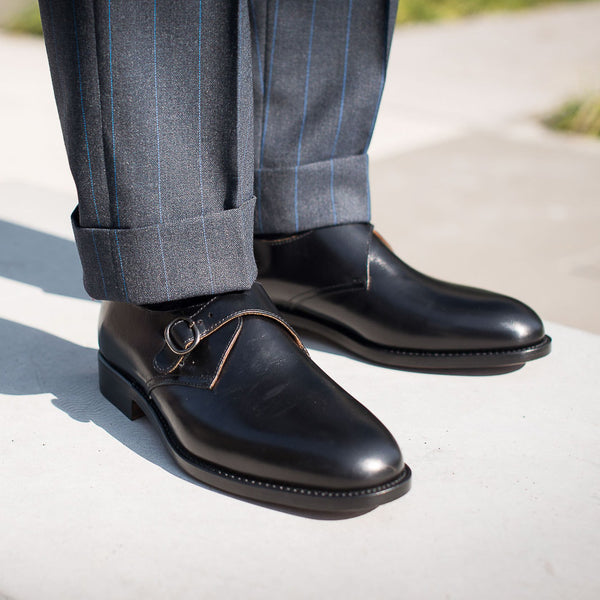 monk strap dress shoes black Men's classic Single KissProm Mermaid Spaghetti Straps while the fully cushioned [color:black]color_family:black--8647080804609 Size:M / Fit Bust: 47.2