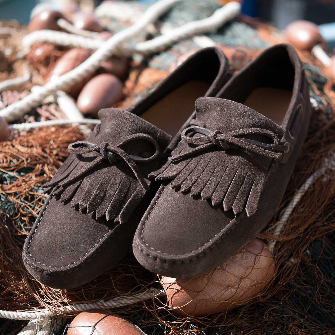Suede moccasin shoes mens outlet