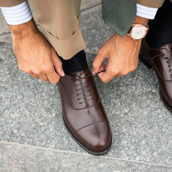 Brogue men's brown leather shoes | Fabio Attanasio for Velasca