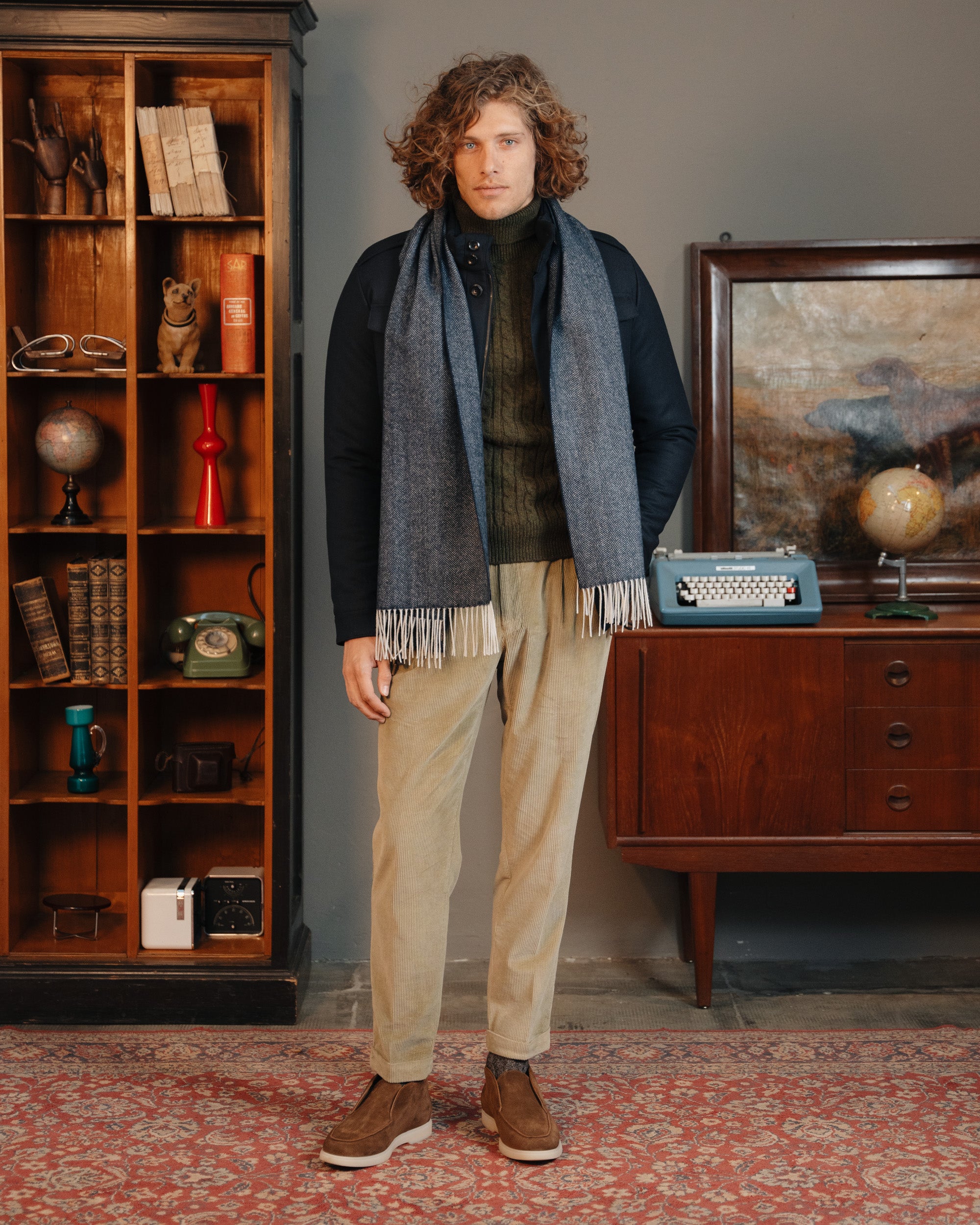 Velasca | Brown laceless suede leather desert boots, handcrafted