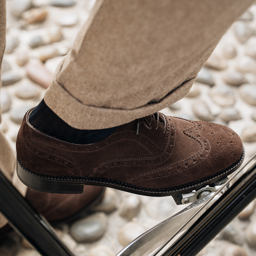 Mens suede wingtips on sale