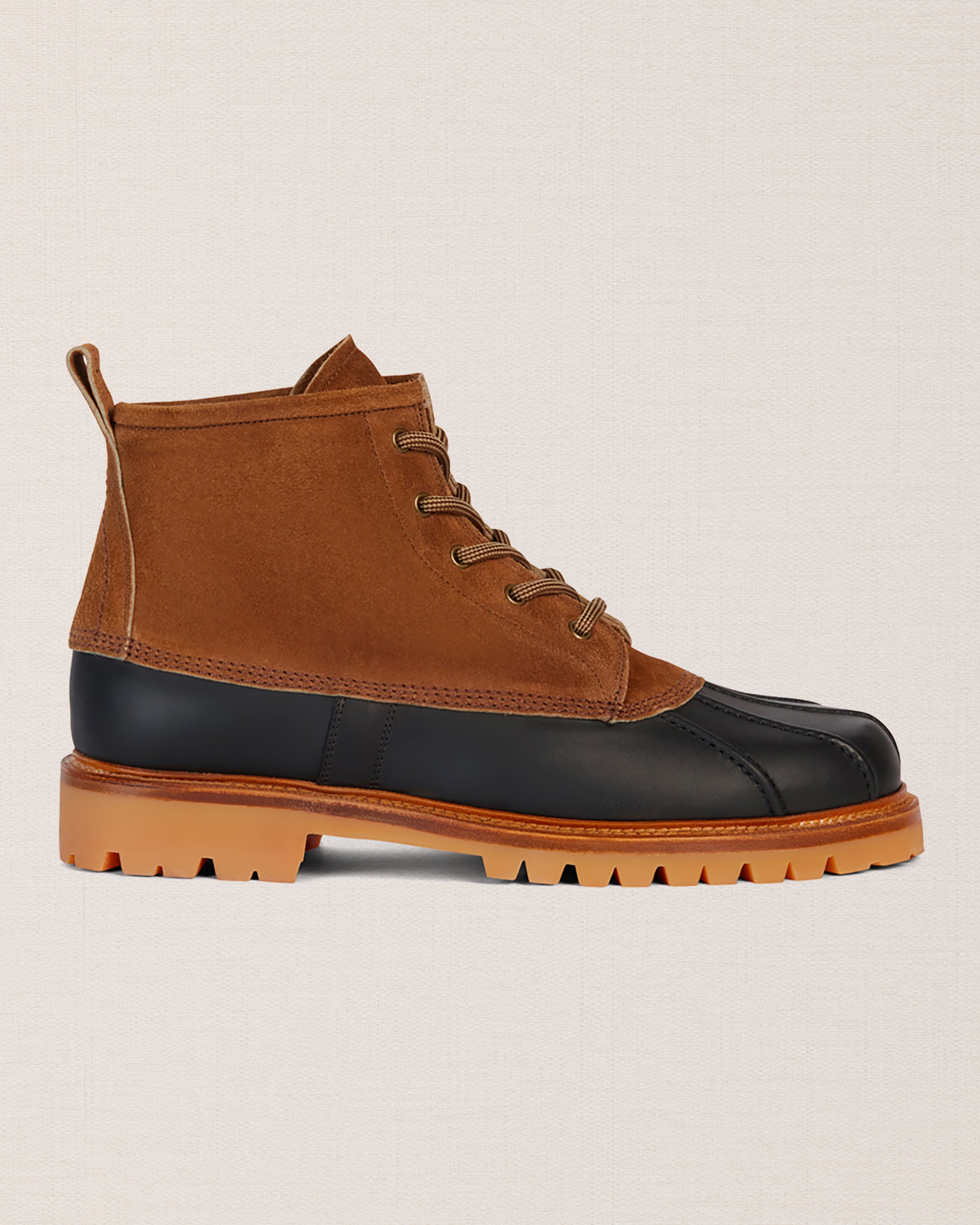 Velasca | Brown hiking boots in smooth and suede leather