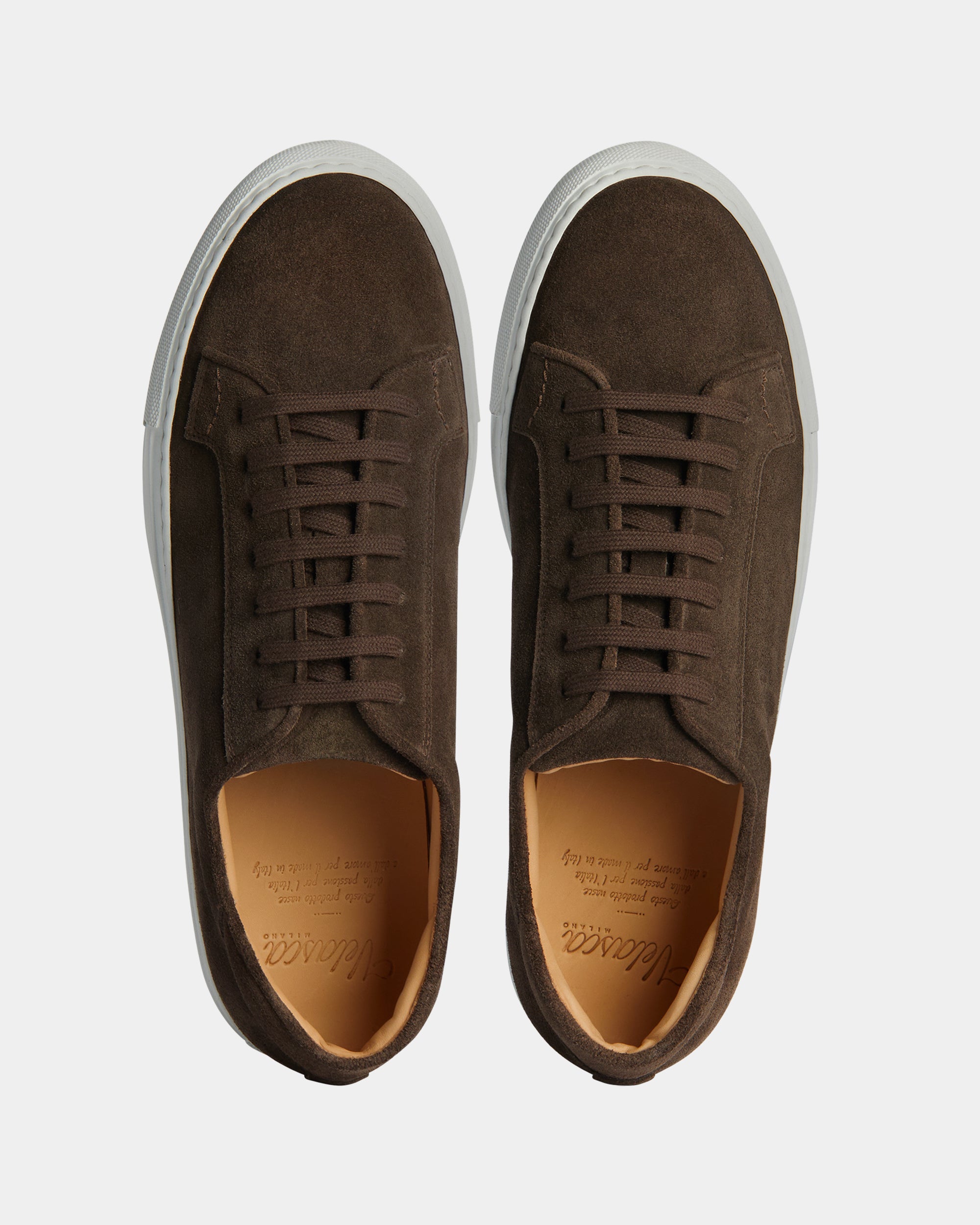 Men's dark brown suede leather low Sneakers | Velasca Men's dark brown suede leather low Sneakers | Velasca
