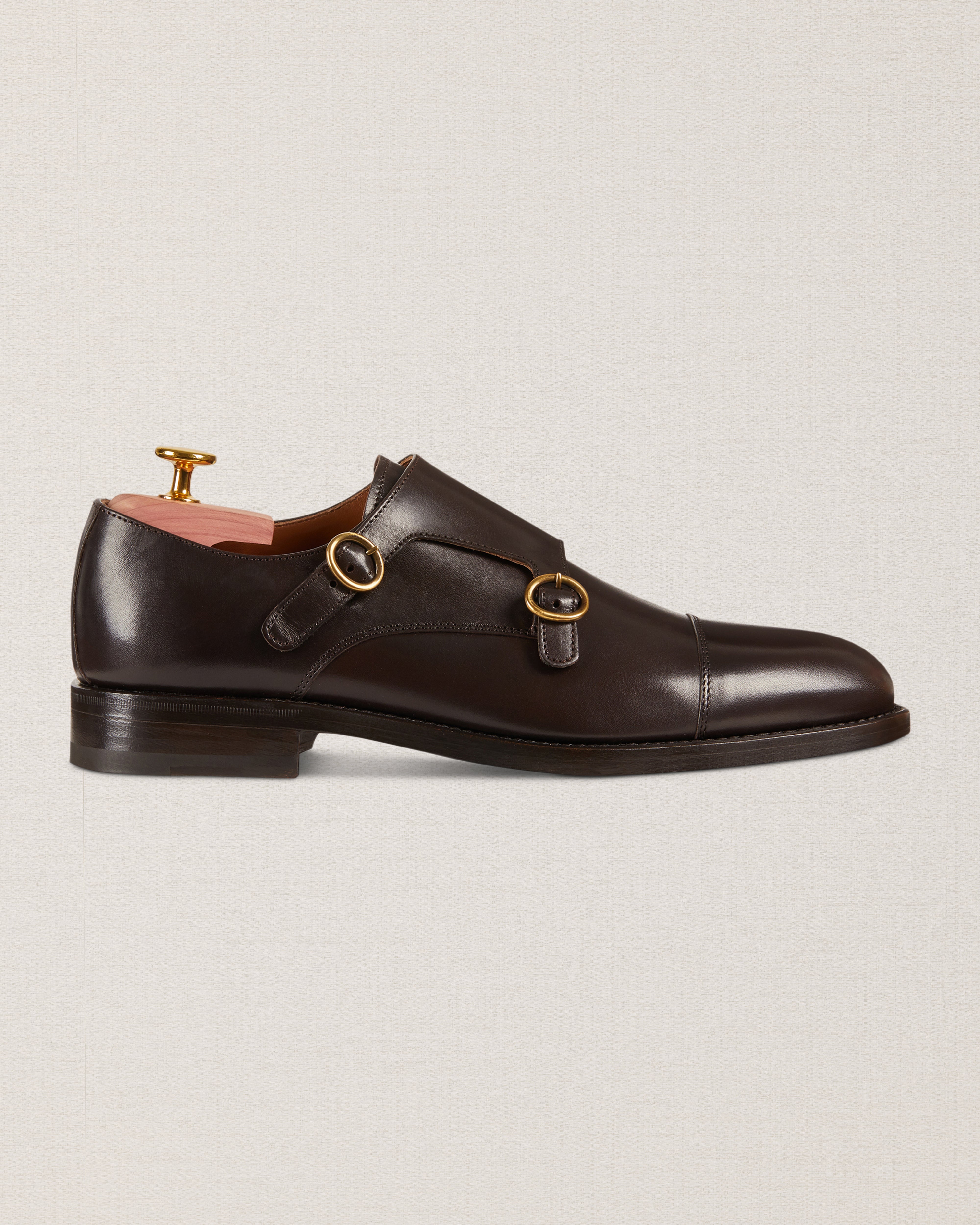 Men's classic Double Monk Strap shoes