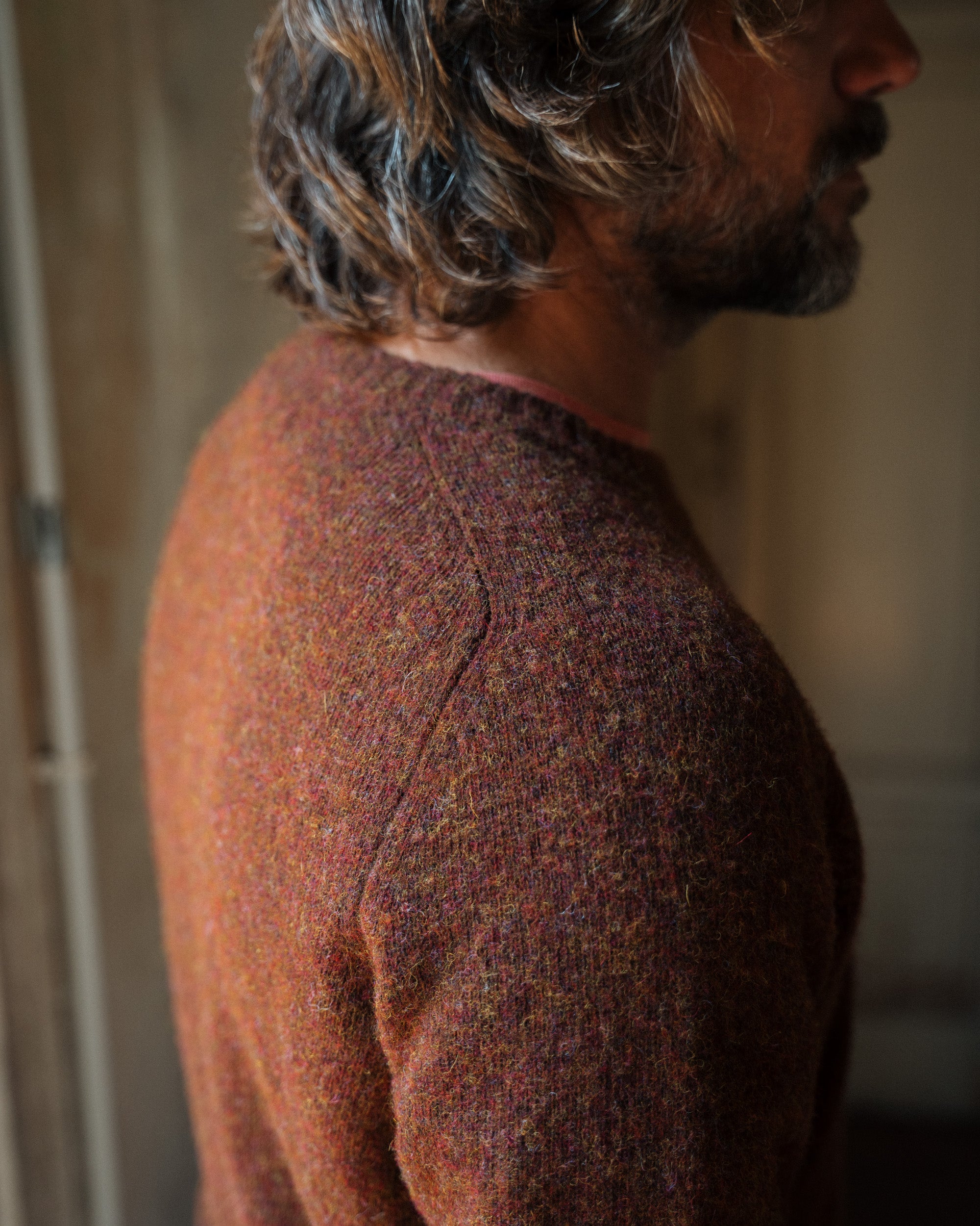 Men's sweater, 100% Shetland wool. Made in Italy | Velasca