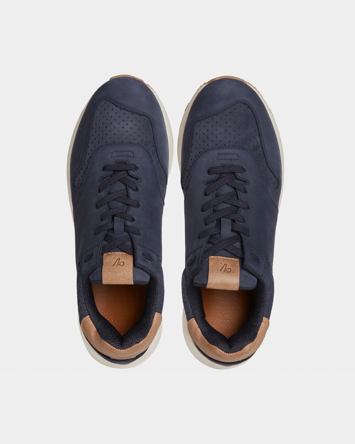 Men's blue leather Running shoes | Velasca