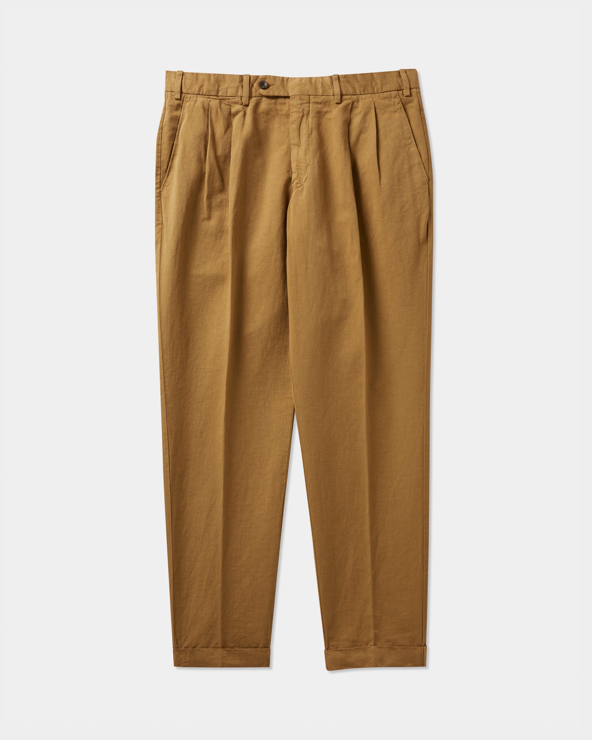 Velasca | Desert brown cotton and linen pants, made in Italy Velasca | Desert brown cotton and linen pants, made in Italy