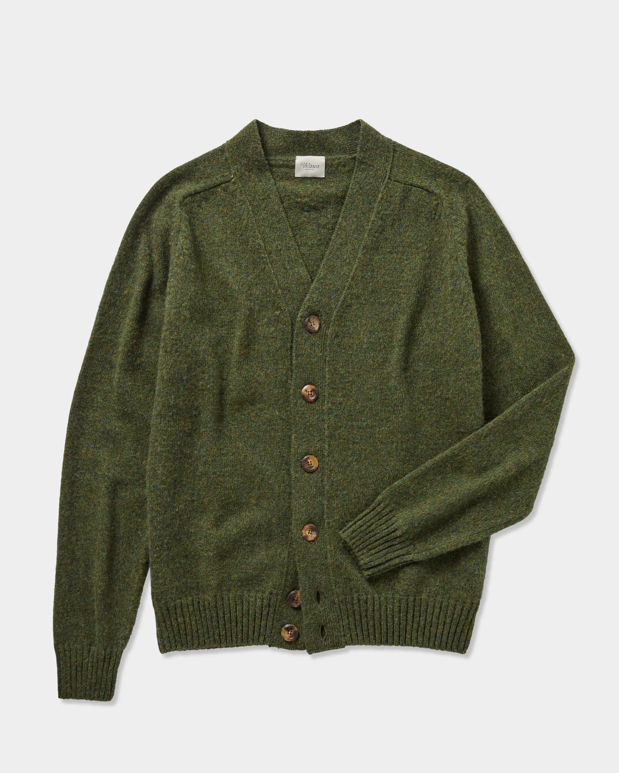 Velasca | Men's cardigan in pure Shetland wool, made in Italy