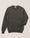 Our Dark gray melange 100% merino wool Follina crewneck sweater - Picture 4 - Velasca