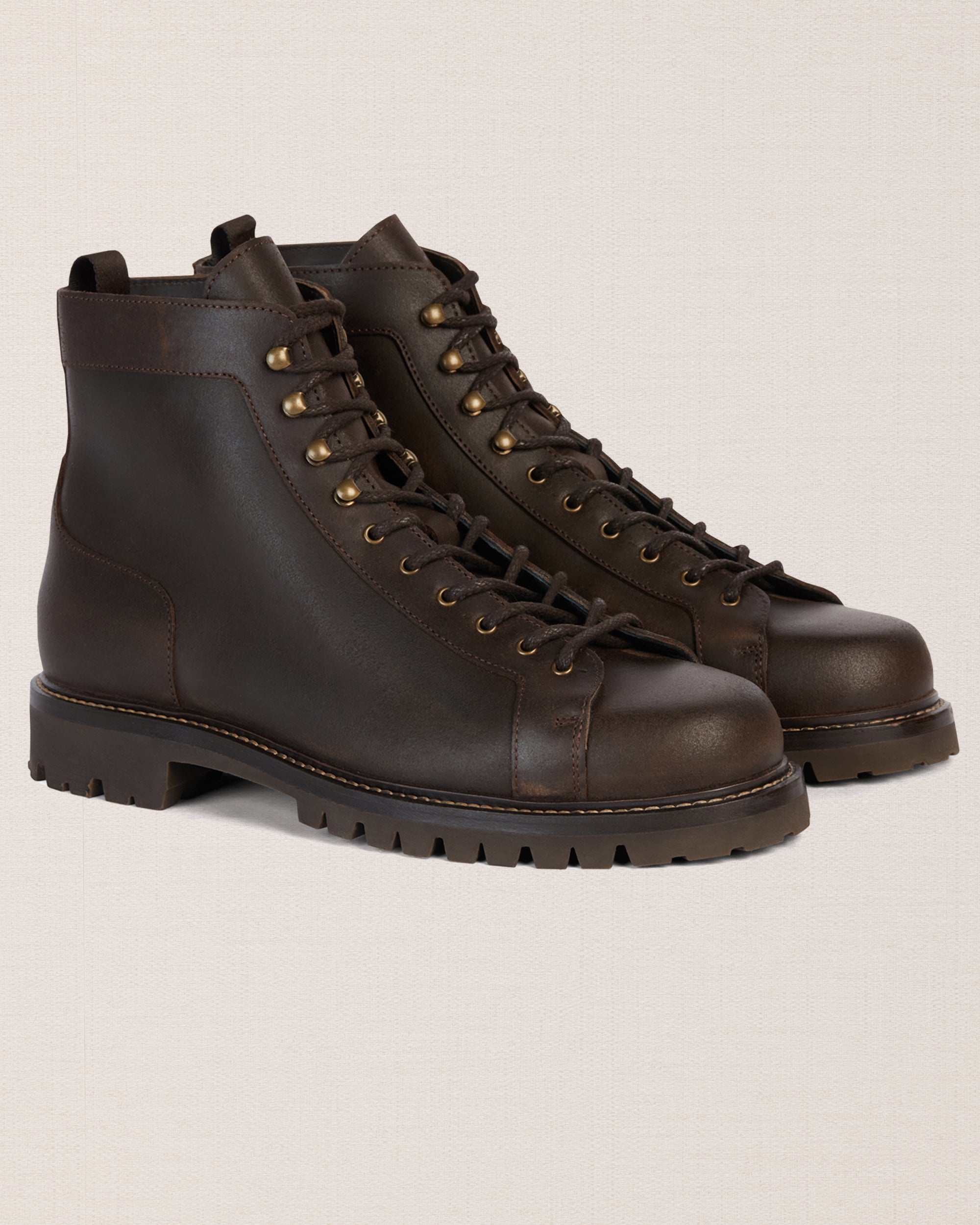 Velasca | Men's leather combat boots with a Vibram sole