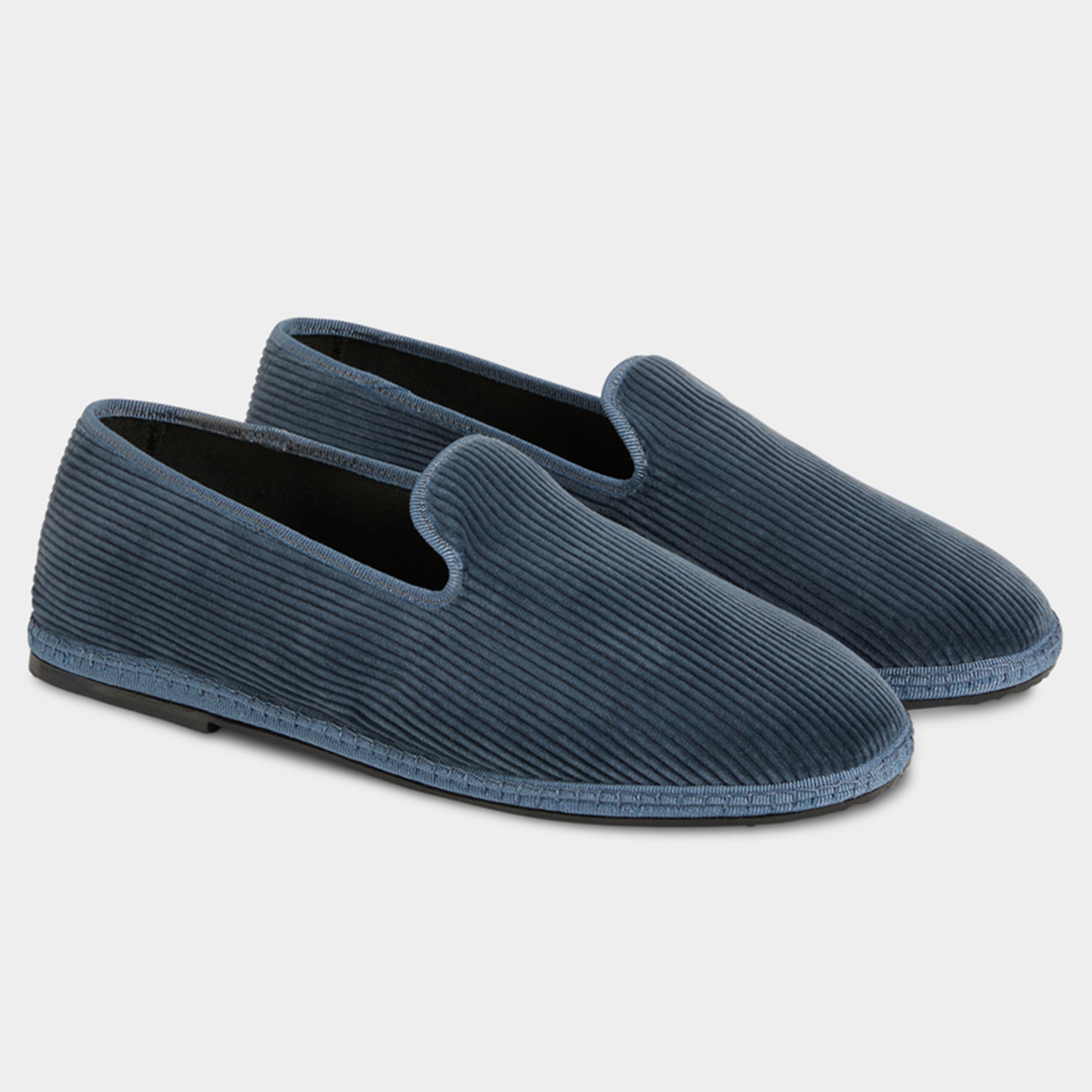 ALLAGIULIA MEN’S FRIULIAN SLIPPERS FRIù LOAFER LIGHT BLUE 46/ US 12.5-13 Velasca Mens Brown Friulane Shoes - Handmade Italian Velvet Slippers main image 4