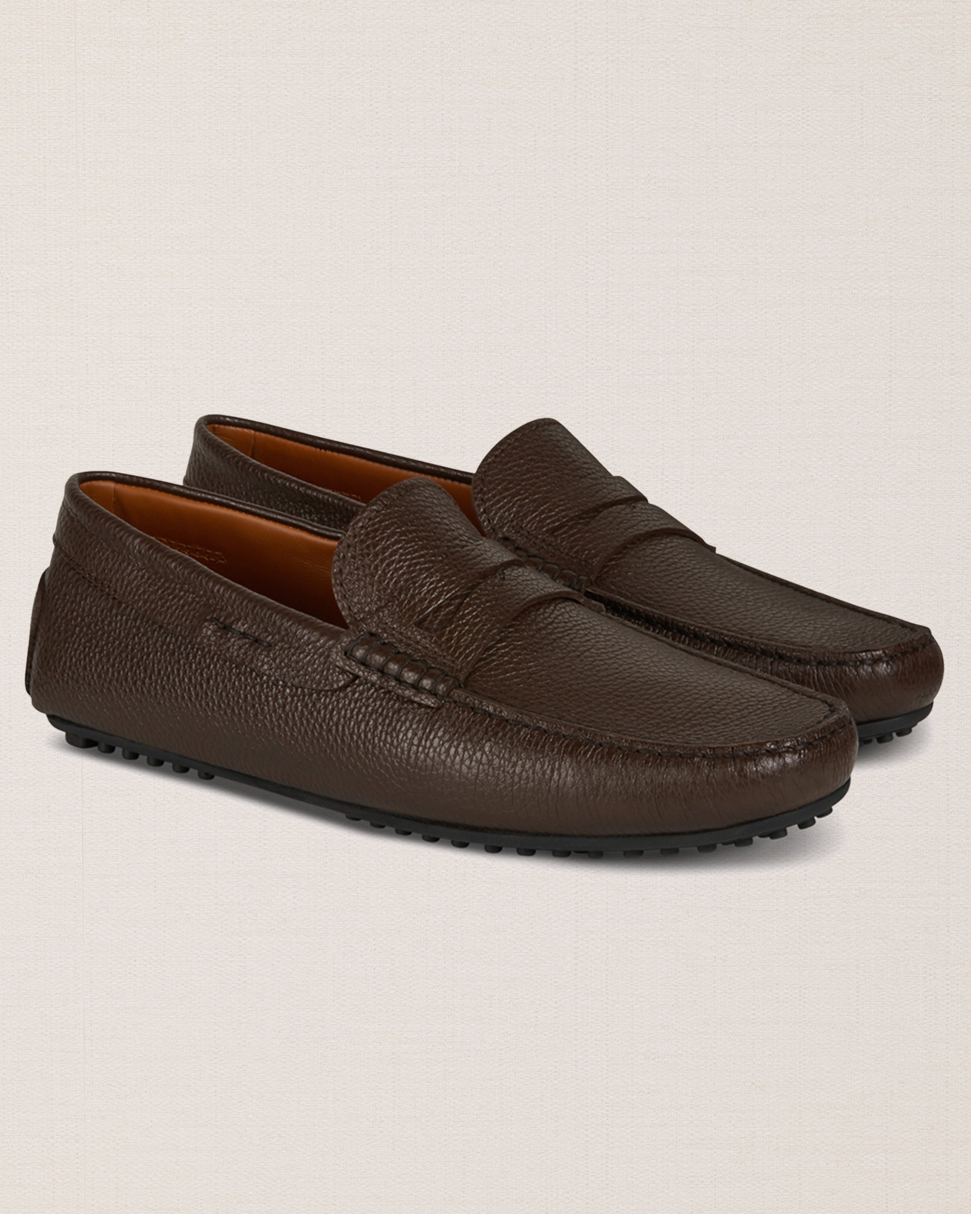 Studded-sole Moccasins in leather for men | Velasca