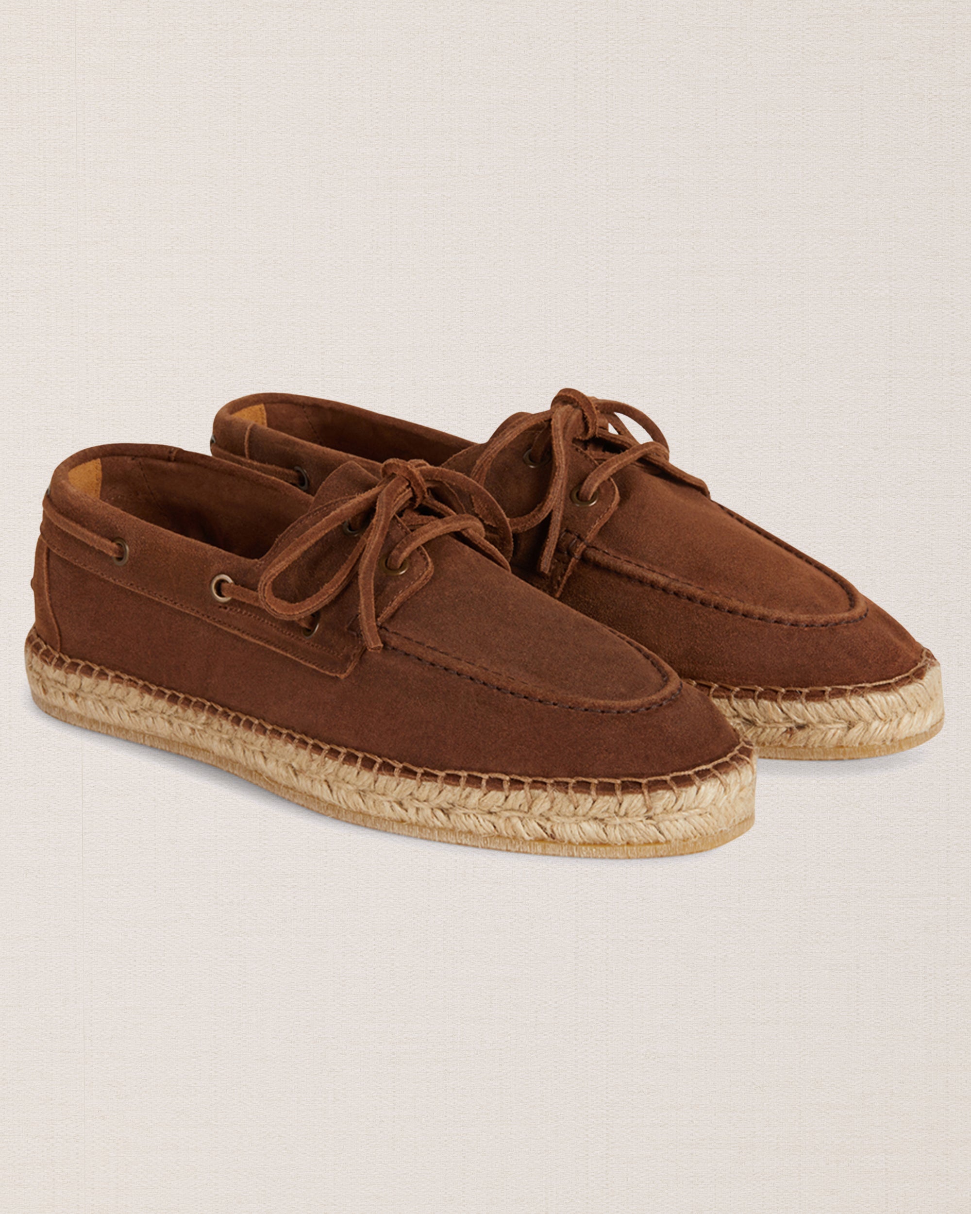 Men's suede espadrilles with laces | Velasca