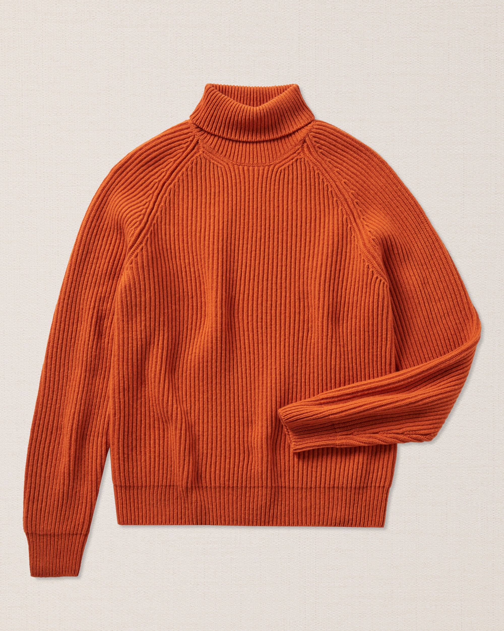 ト*ン様 即完売品BELVET Reversible Check Lined H Orange merino wool turtleneck, Made in Italy | Velasca