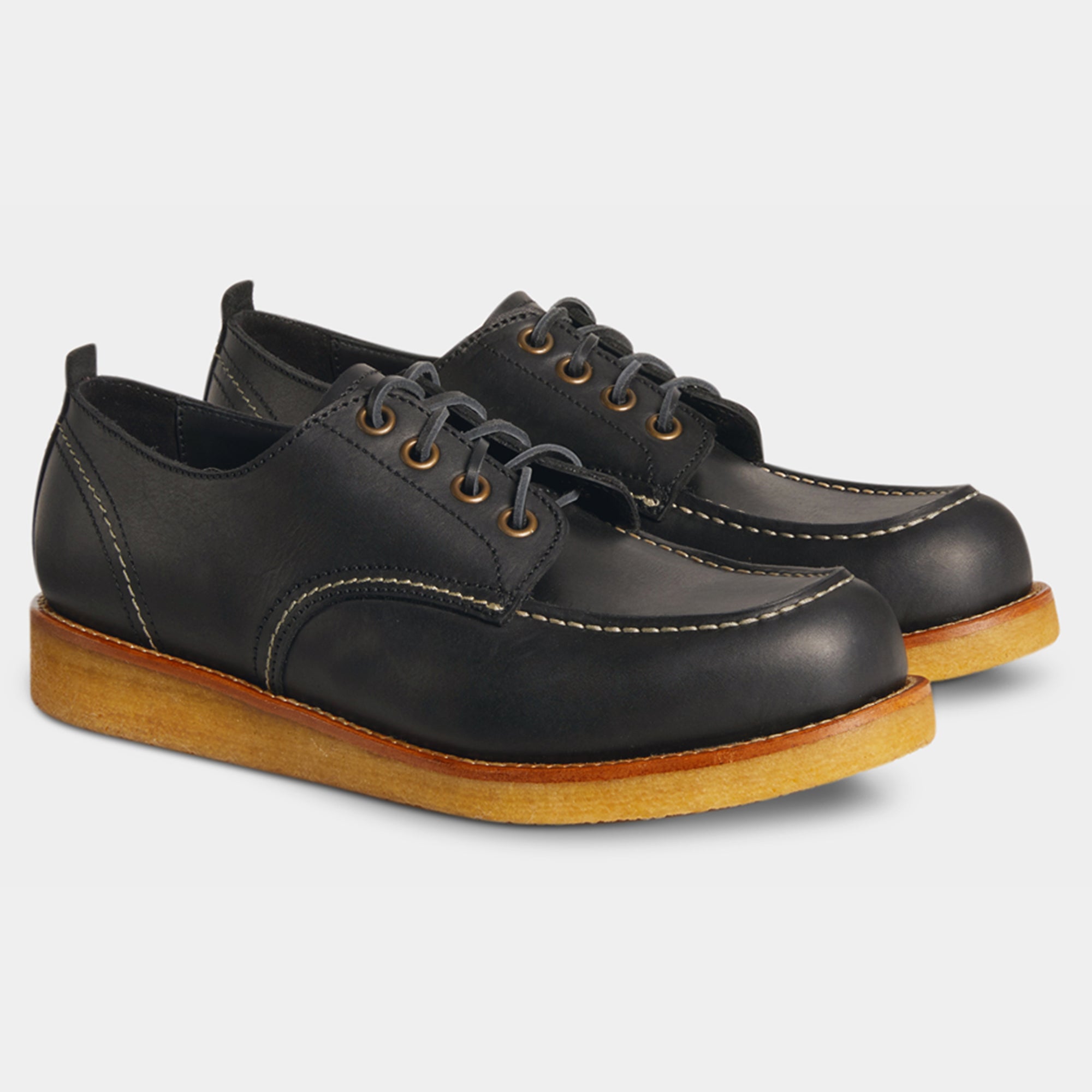 Men's derby shoes in smooth leather and para sole | Velasca