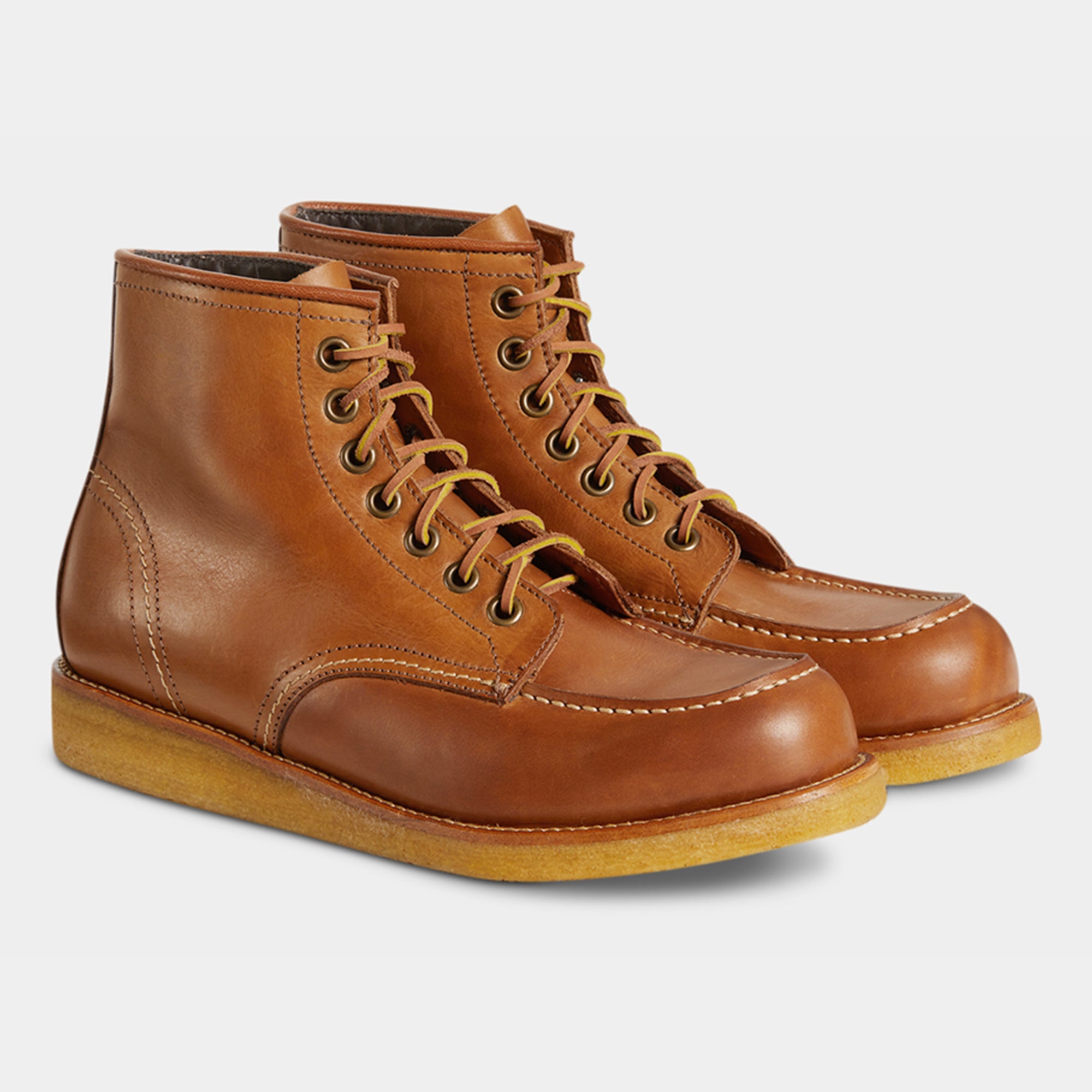 Men's laced ankle boots in smooth leather and para sole | Velasca