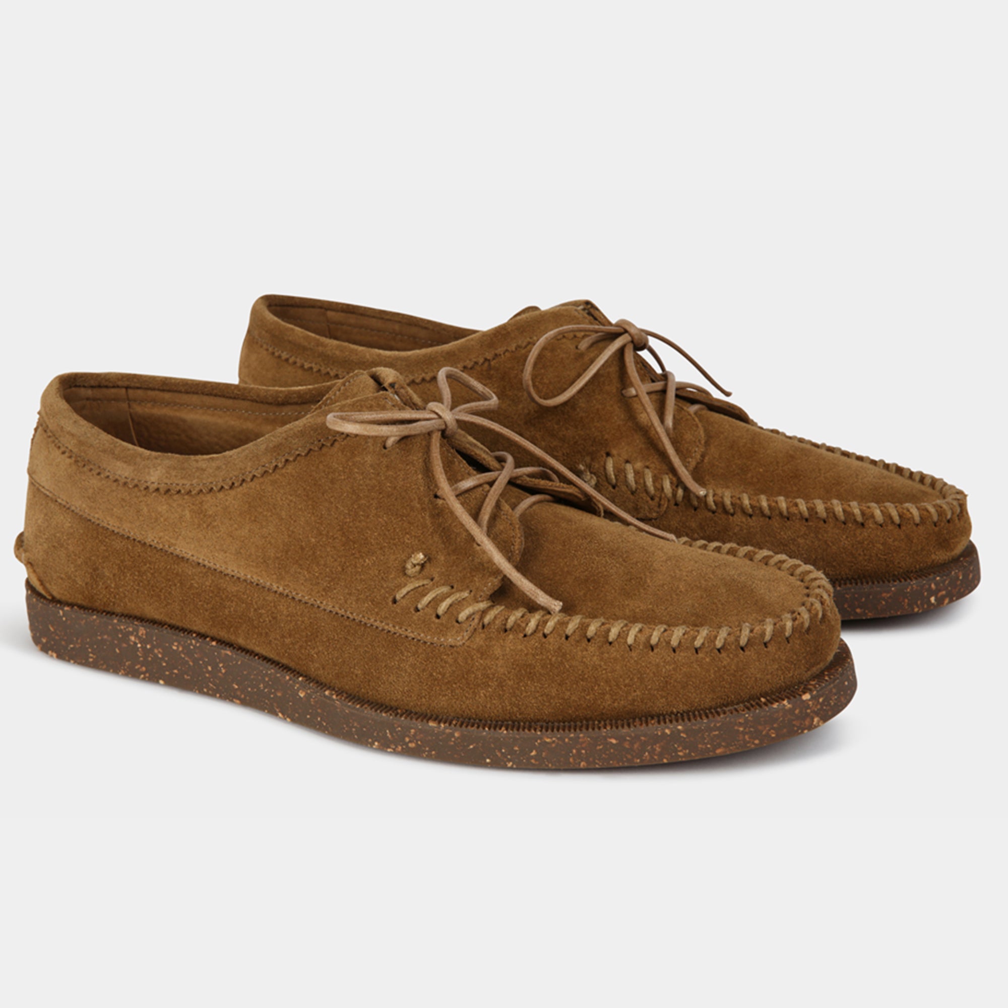 Velasca Artisanal beige suede shoes Indianine style. Handmade