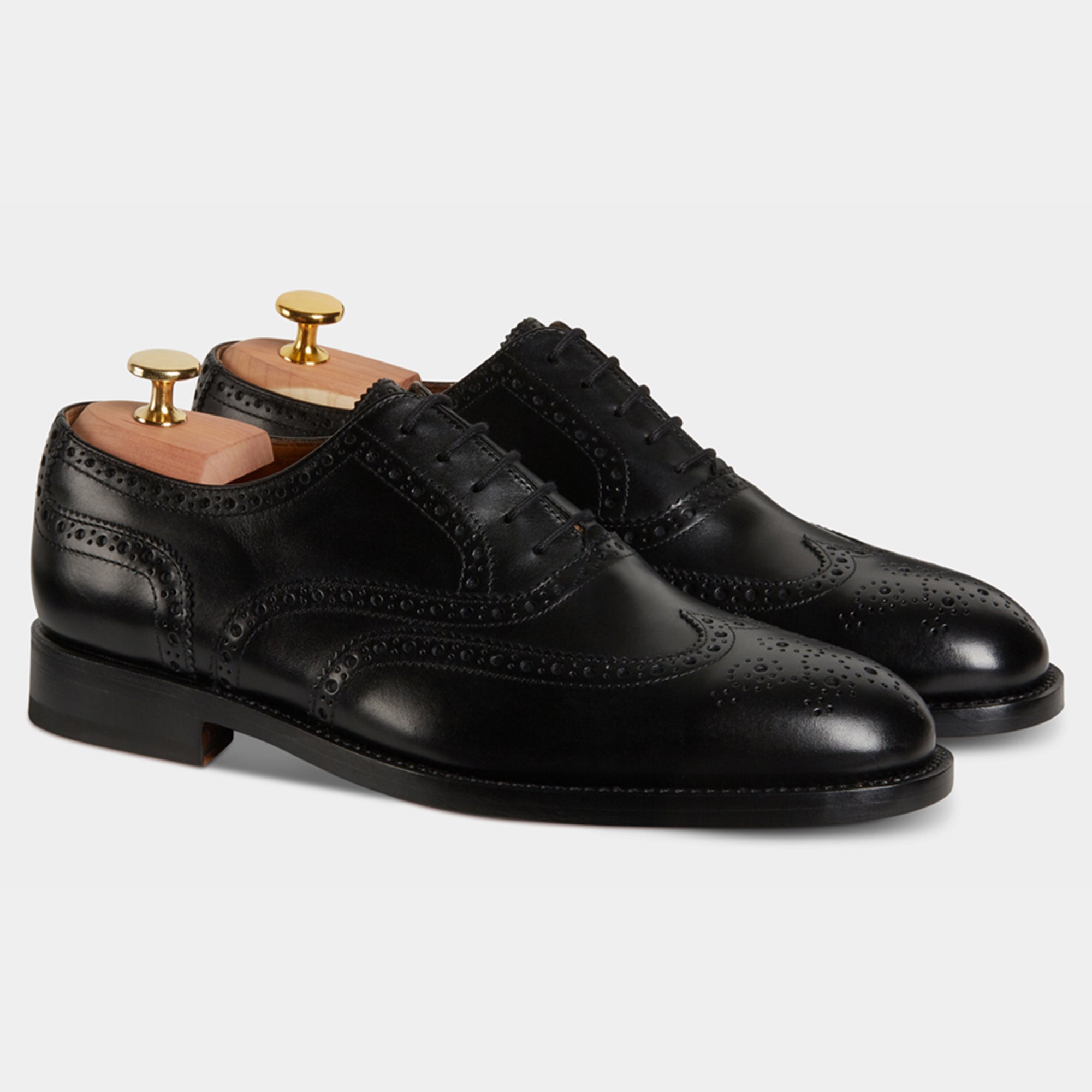 Black leather Oxford dress shoes | Velasca