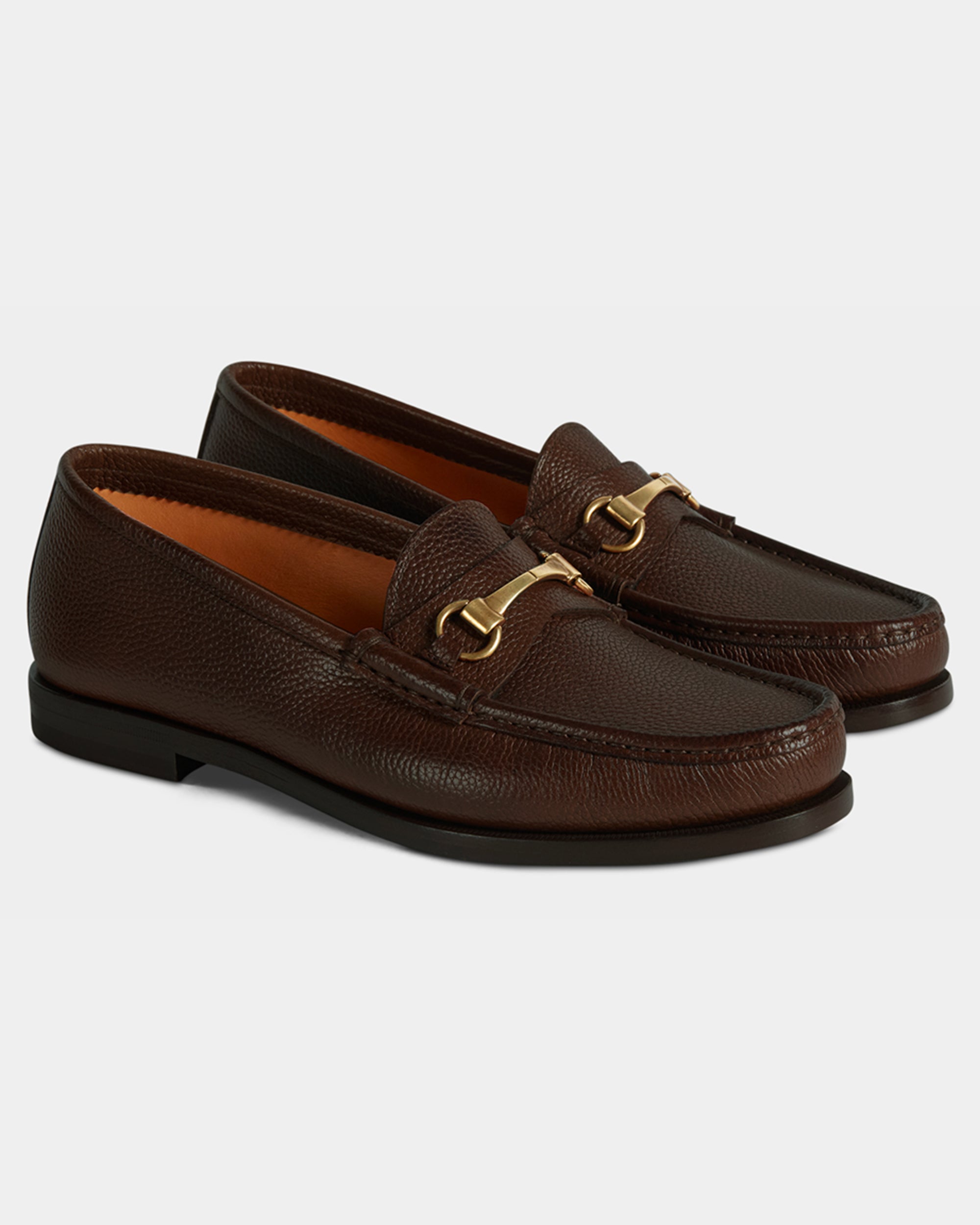 高評価アイテム Men's hammered leather College horsebit loafers | Velasca 靴