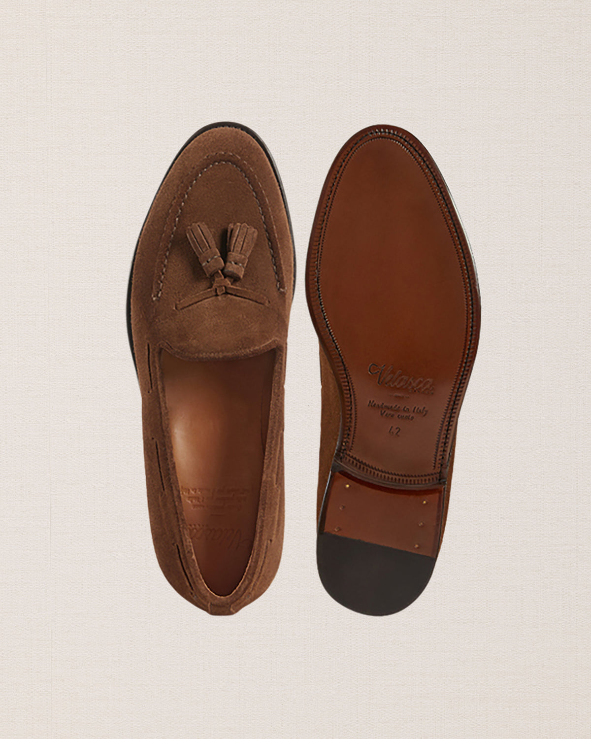 Atelier Men\'s Suede Slip On Tasseled Driving Loafers Moccasins Size 45‎ NEW IN: three men main image 3