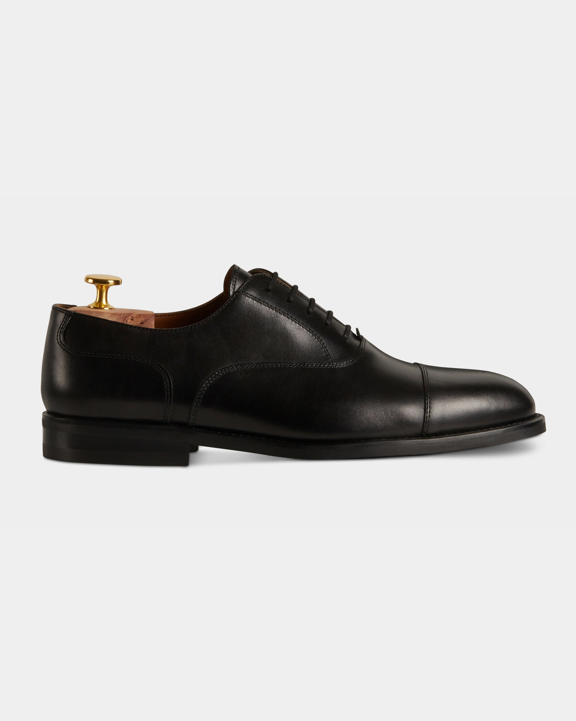 Men s black leather Oxford shoes Velasca