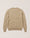 Our Beige melange super 100’s superfine wool Crecchio crewneck sweater - Picture 5 - Velasca