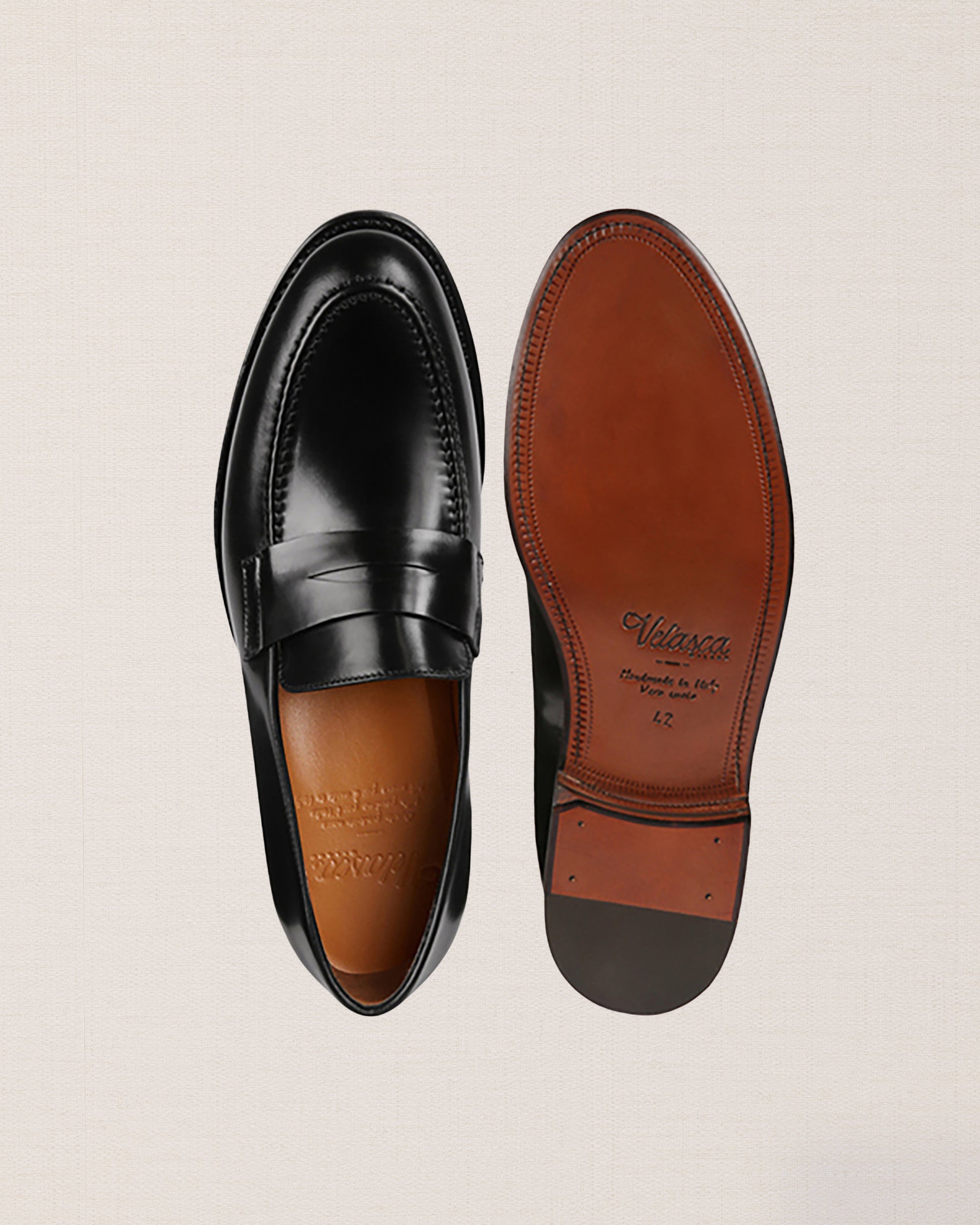 イタルボランテ　italvolanti formal super Velasca | Men's black Tapered Loafers in cordovan leather