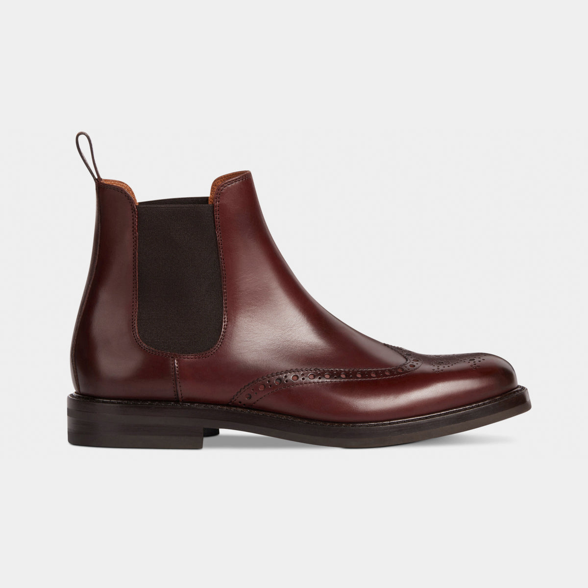 Men's brown full-grain leather Chelsea Boots