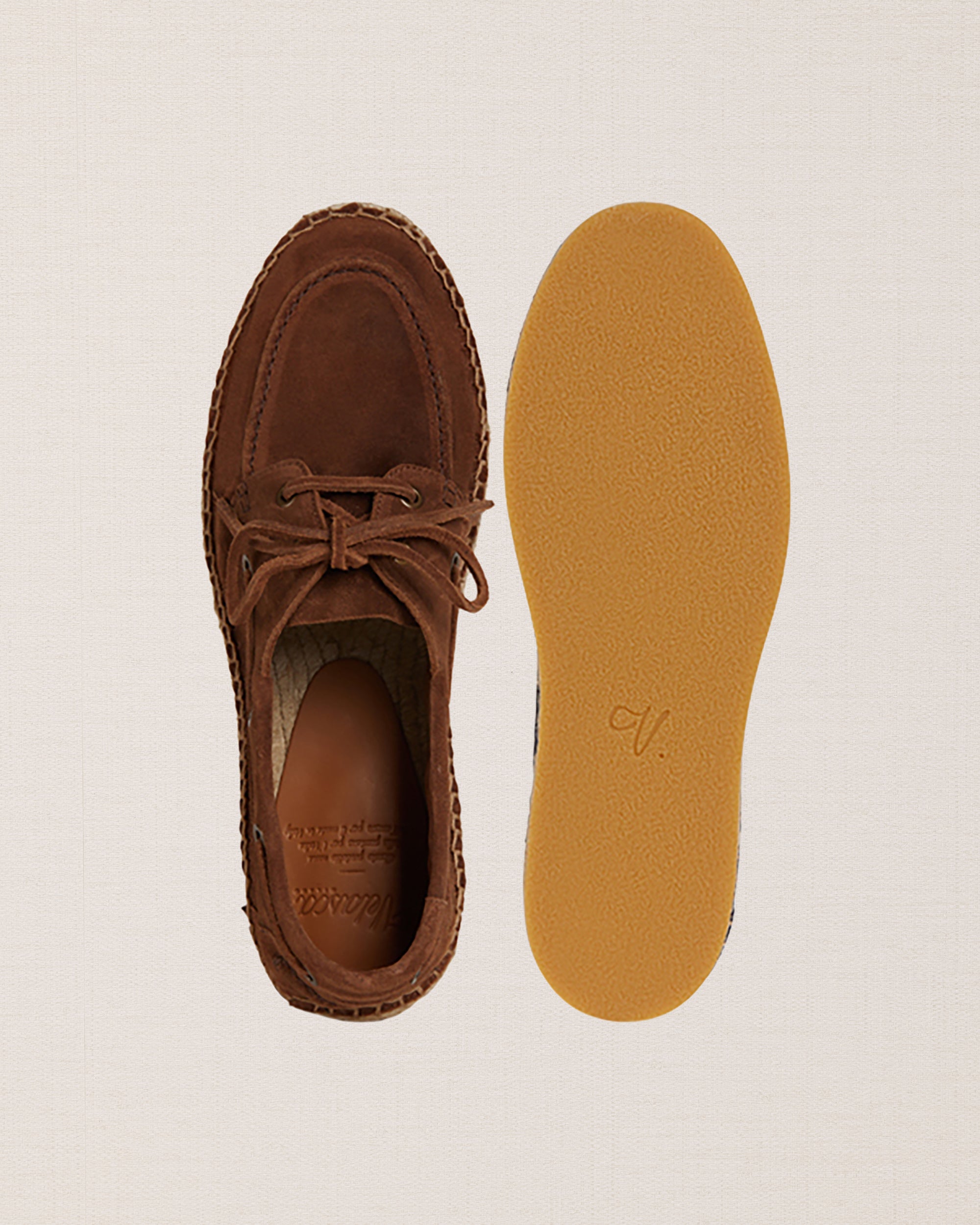 Men's suede espadrilles with laces | Velasca