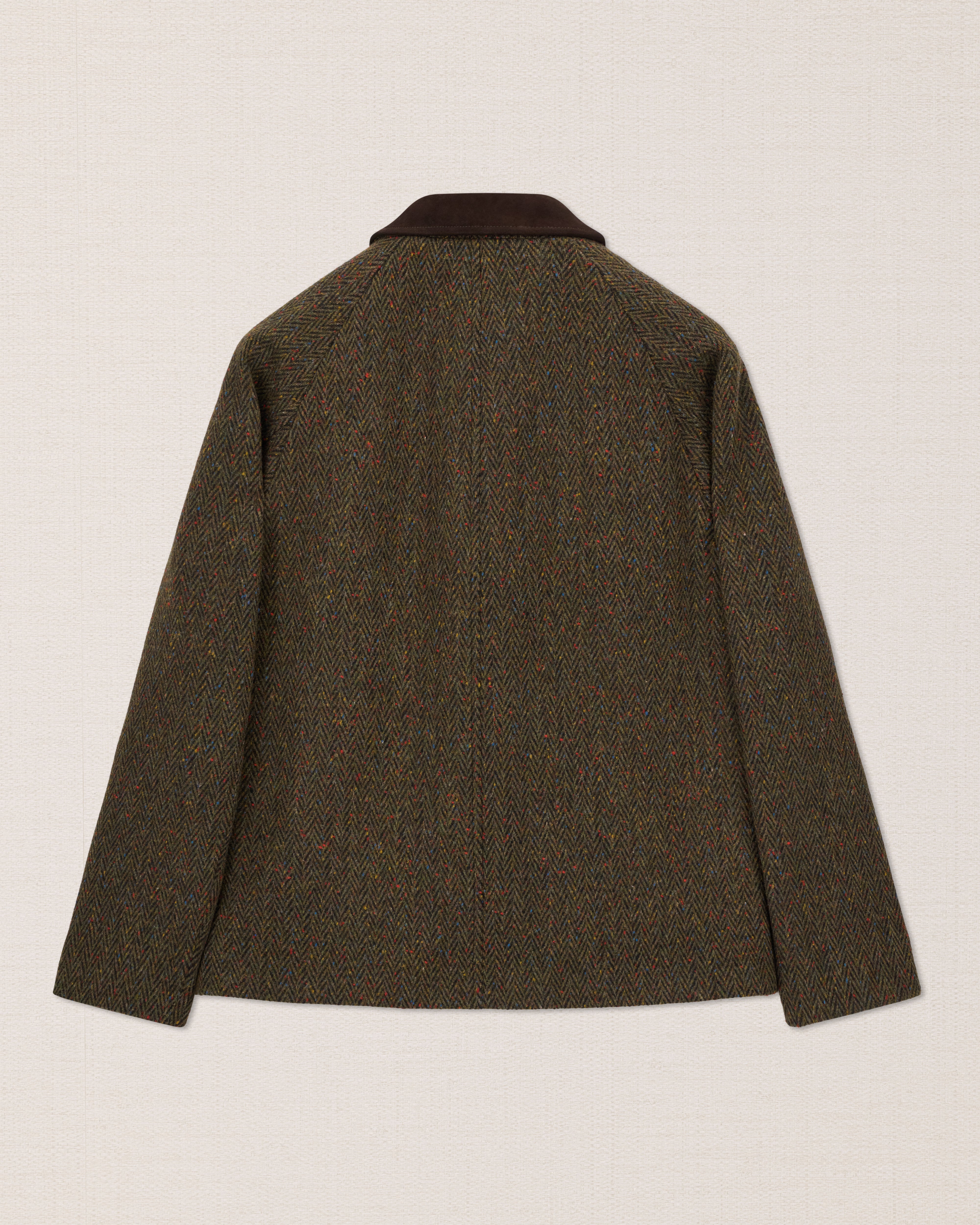 Men's green wool field jacket, Made in Italy | Velasca