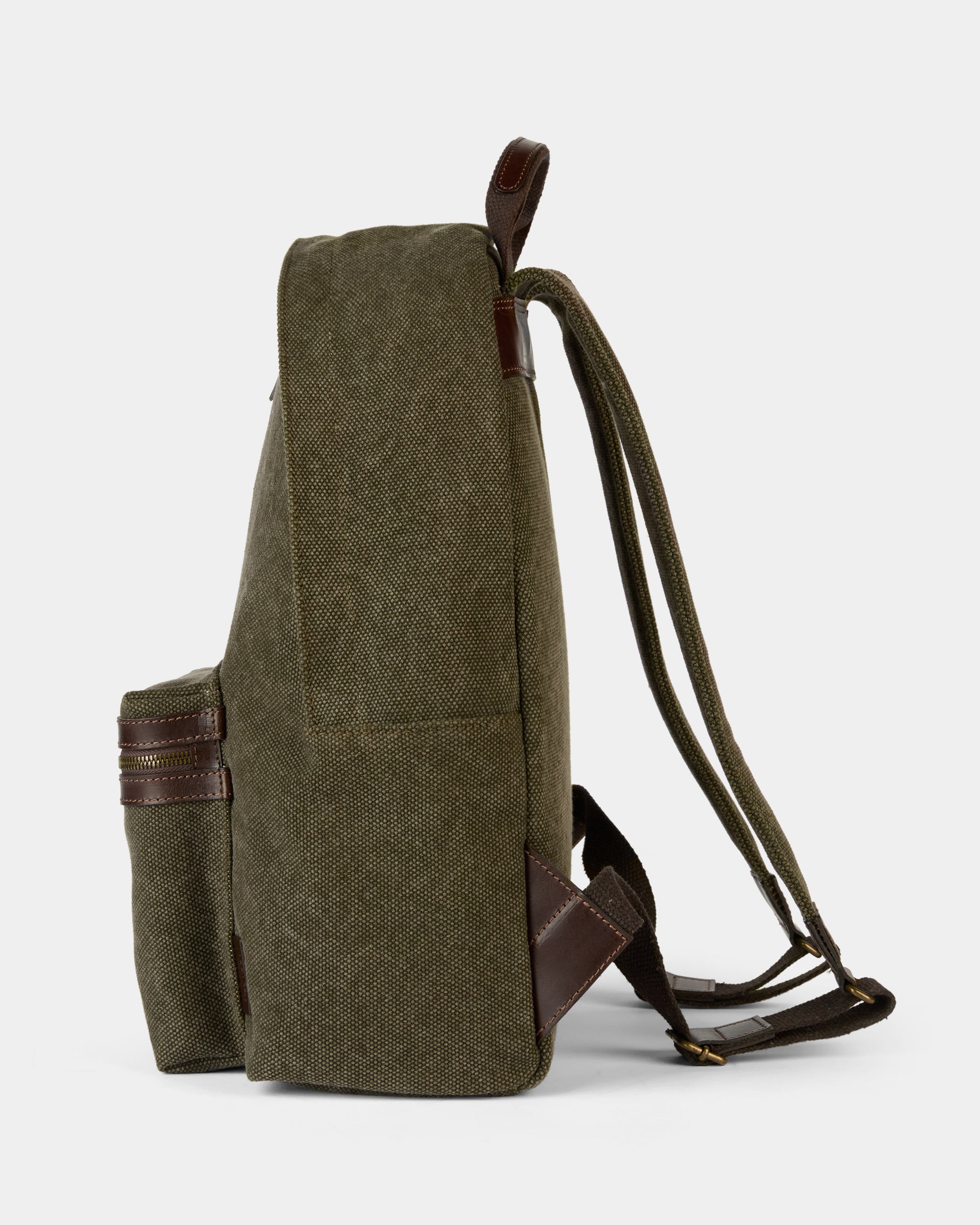 canvas leather backpack online with details, Made in Italy Unisex design for men sku:1140011 Size:40 m Quantum Exceed Inshore Spinning