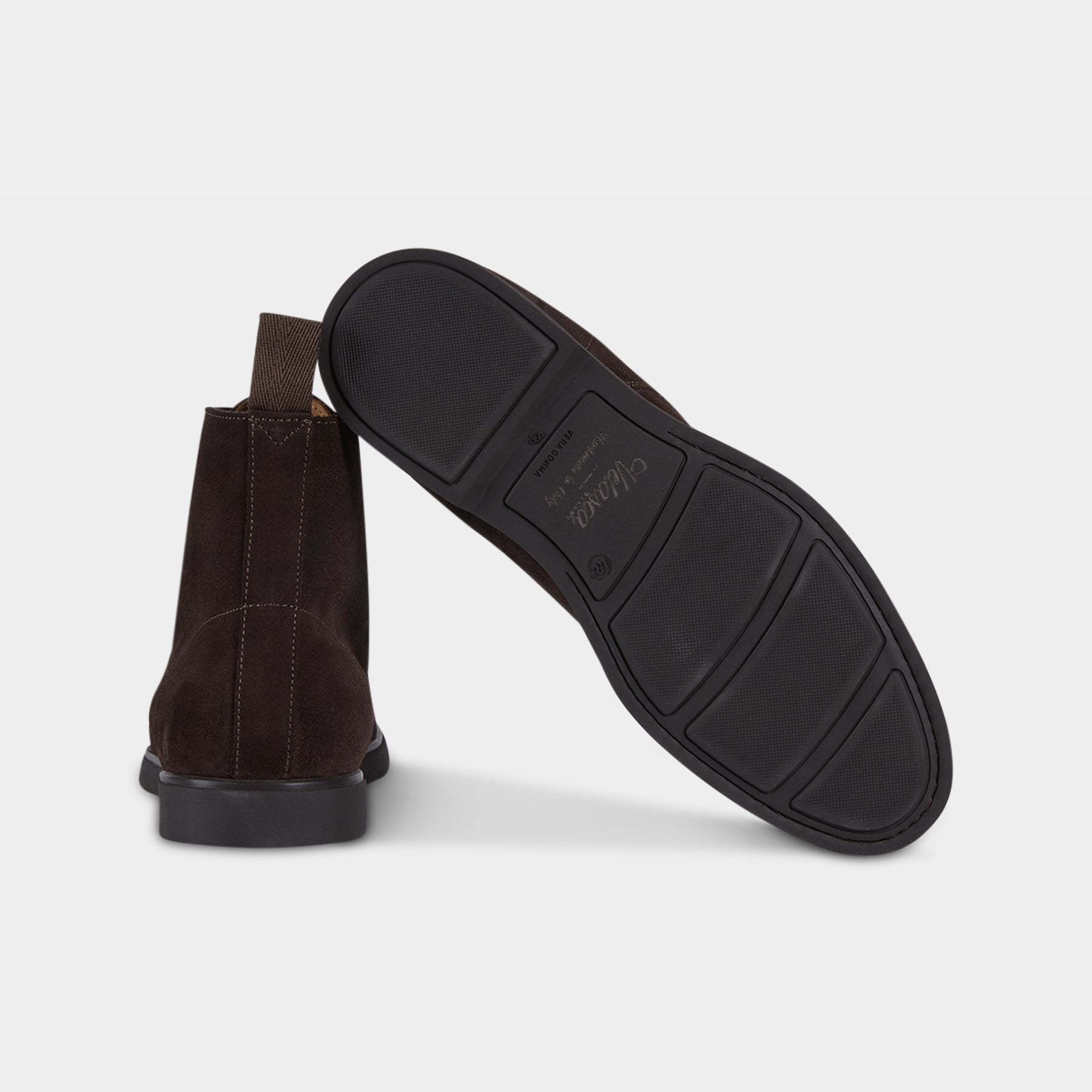 Men's dark brown laced boots in suede leather | Velasca Men's dark brown laced boots in suede leather | Velasca