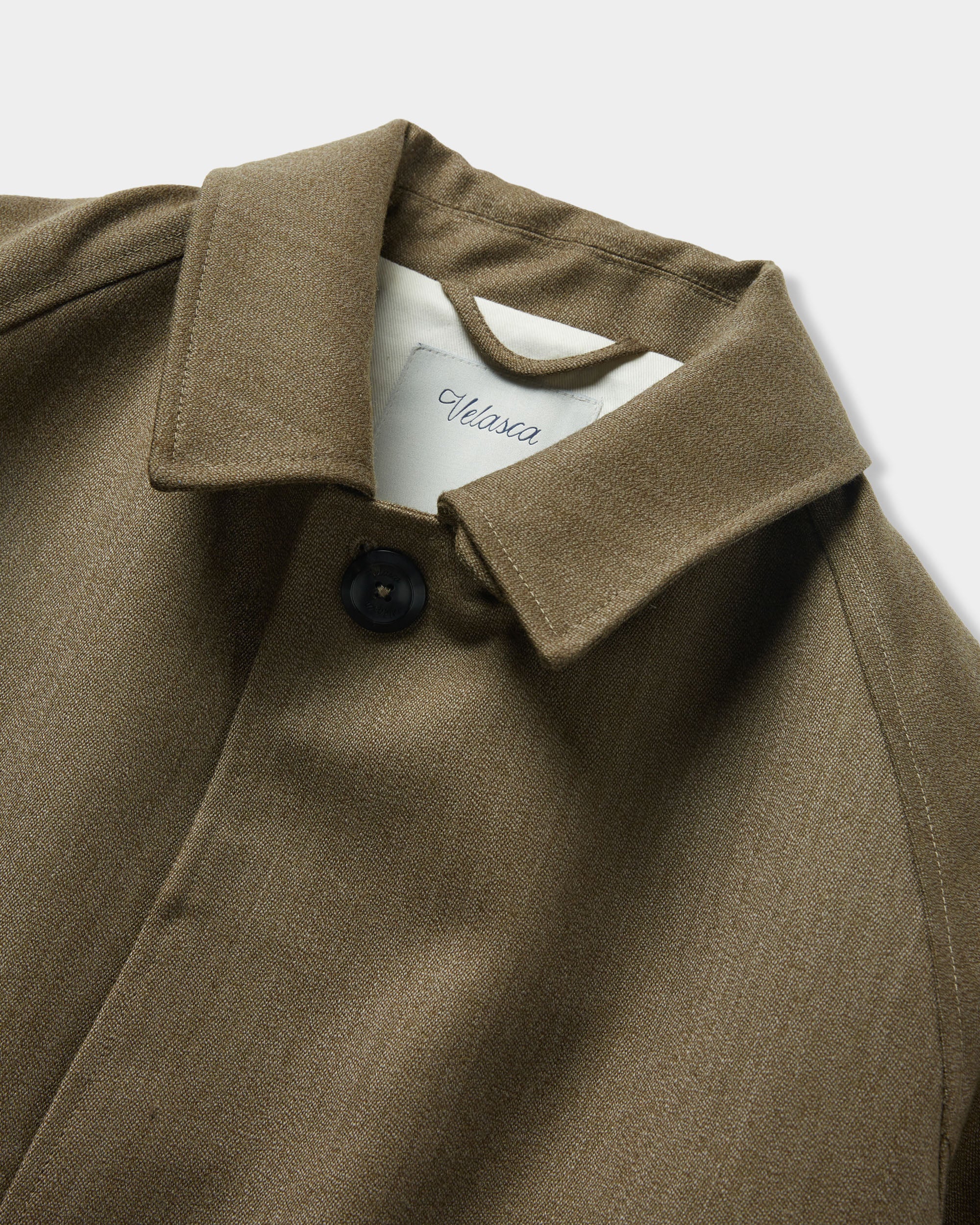 Velasca | Beige wool single-breasted coat, Made in Italy