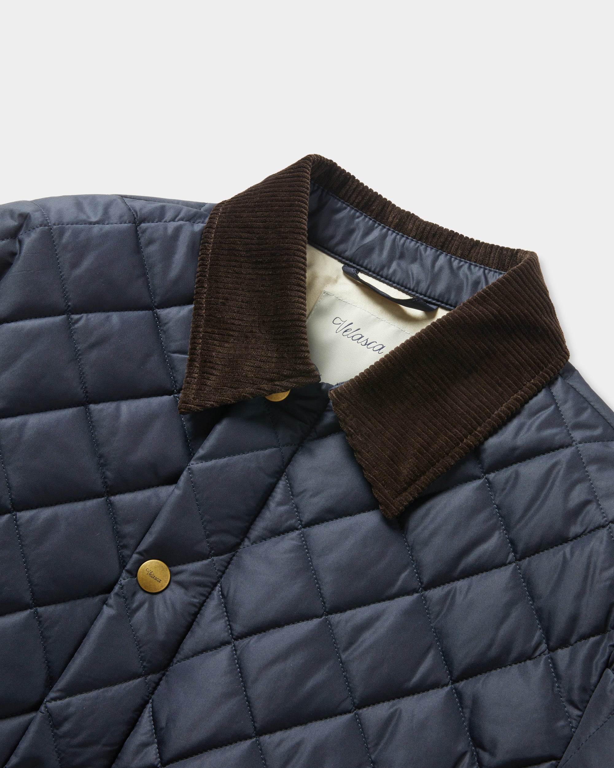 Velasca | Dark blue quilted jacket, casual. Made in Italy