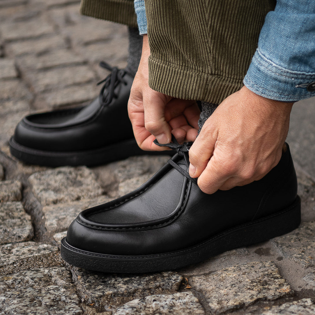 Men s smooth leather lace up shoes Velasca