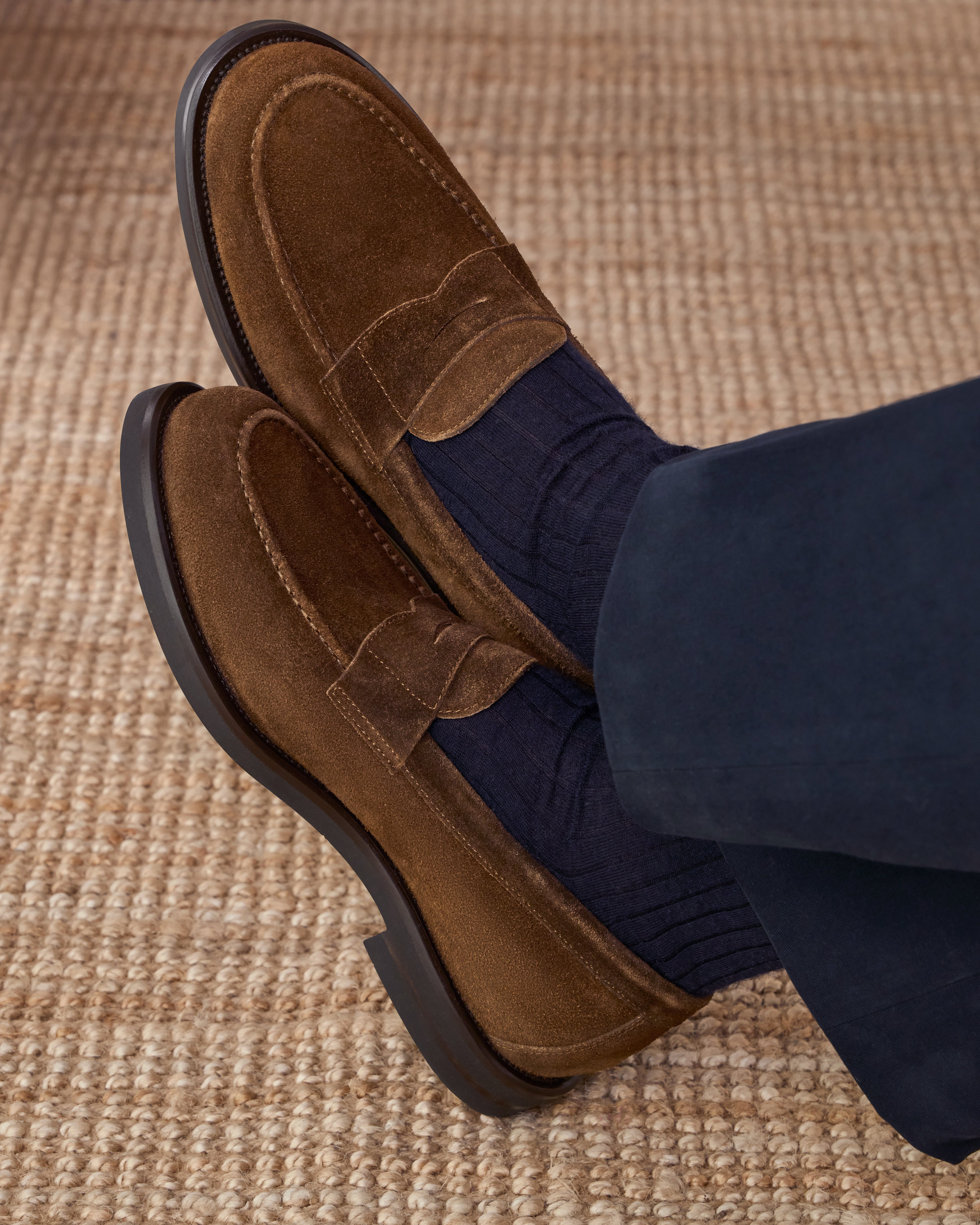Velasca Piugiàtt - Classic Brown Suede Tapered Loafers for Men Velasca | Suede men main image 3