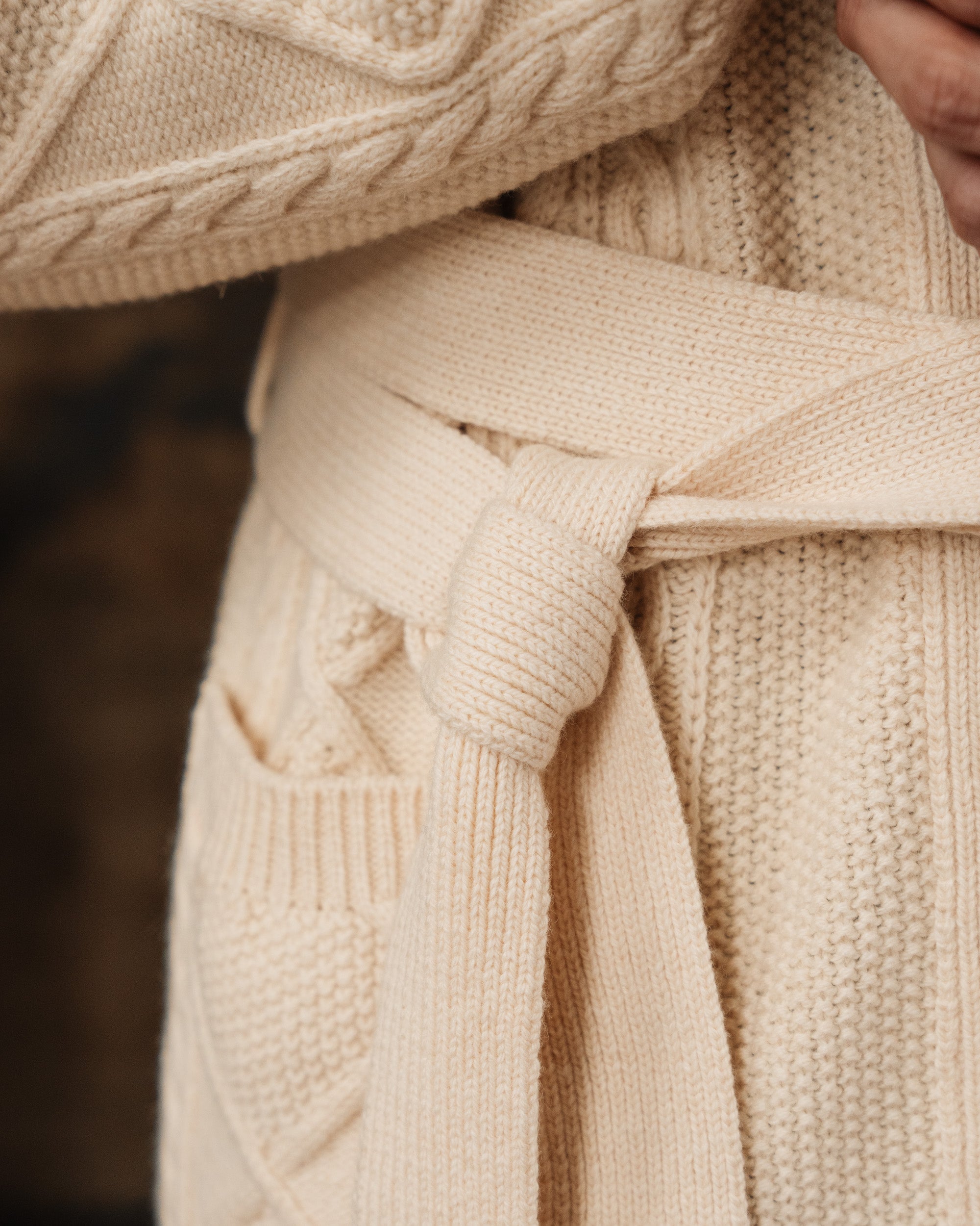 Velasca | Merino wool and cashmere belted cardigan. Made in Velasca | Merino wool and cashmere belted cardigan. Made in