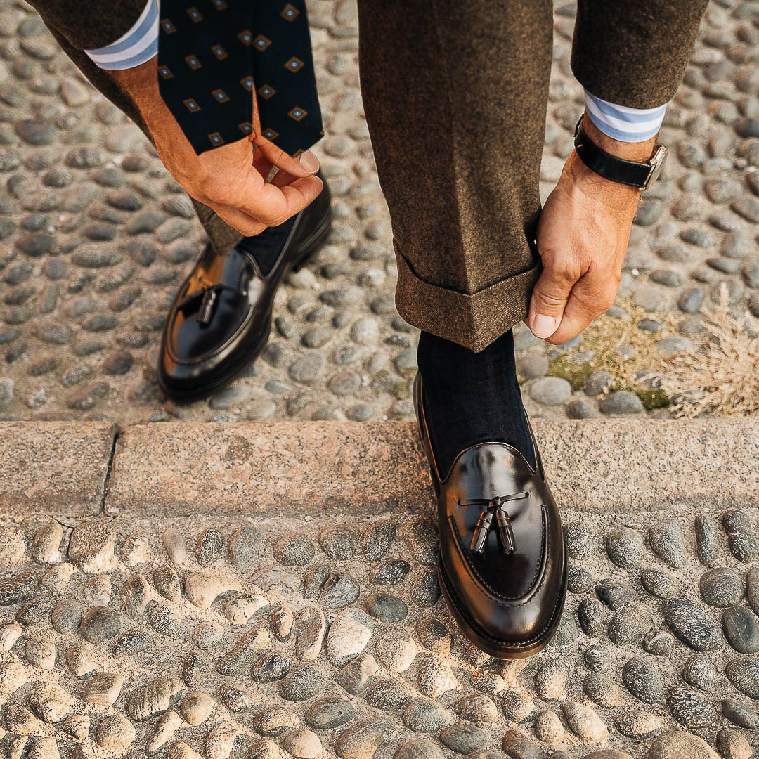 Mens tassel loafers clearance