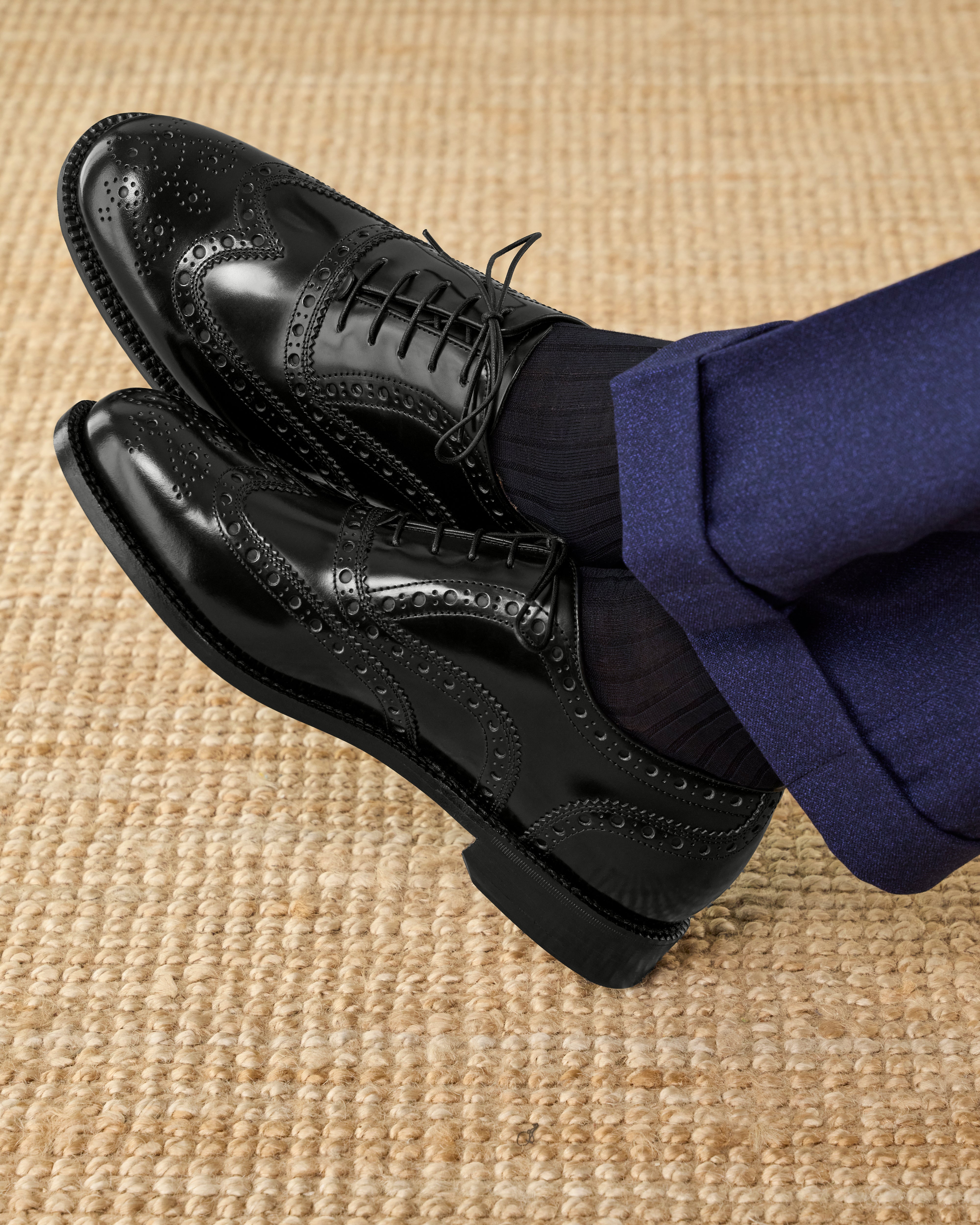 Men's Goodyear wingtip leather Oxford shoe | Velasca