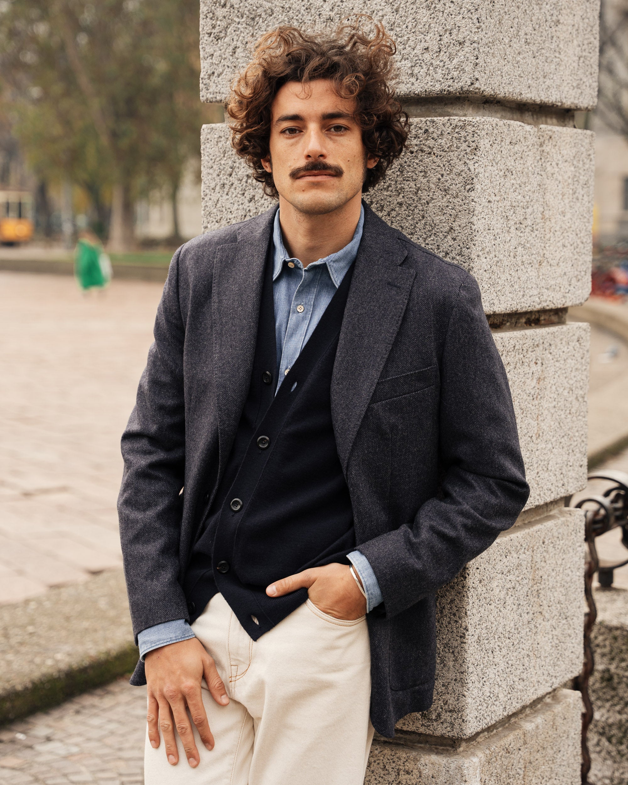 Unstructured tweed blazer 2025