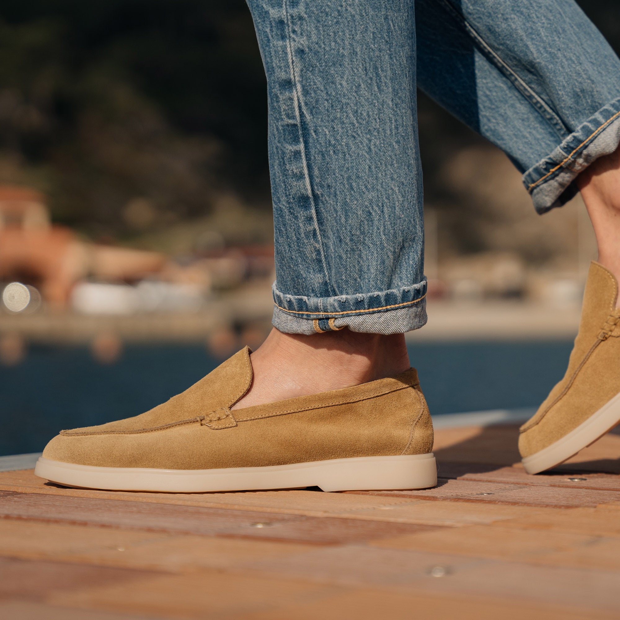 Sports loafer in suede for men Velasca