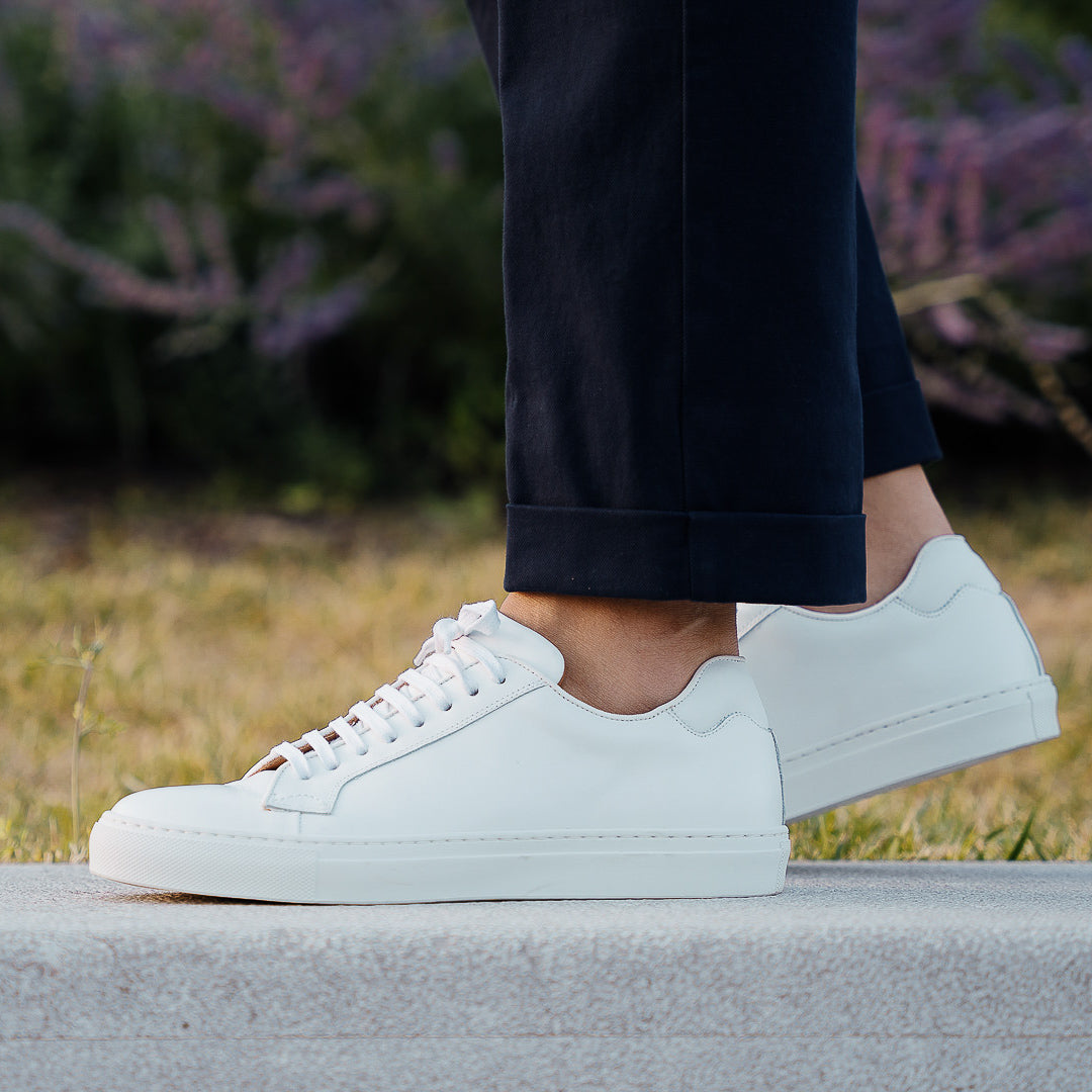 Scarpe bianche uomo basse hotsell